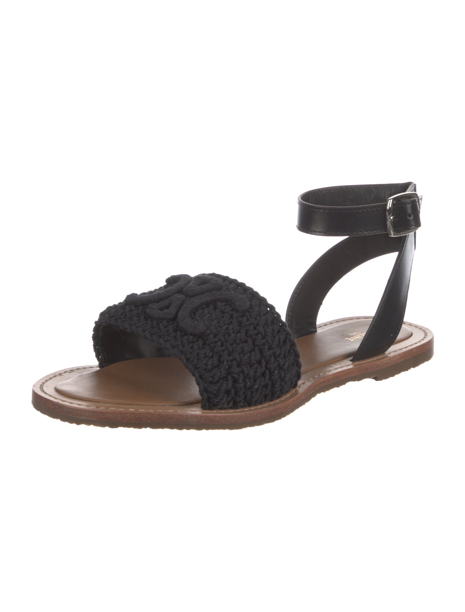 Celine Colorblock Pattern Embroidered Accent Espadrilles