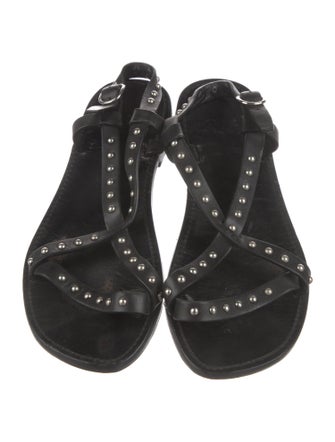 Celine Leather Slingback Sandals