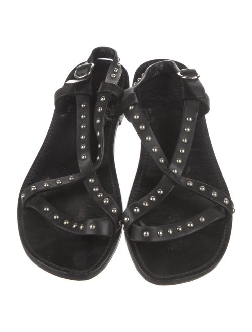 Celine Leather Slingback Sandals