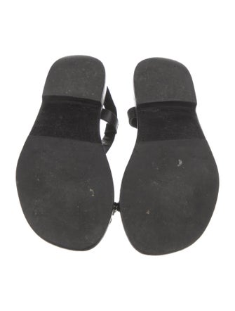 Celine Leather Slingback Sandals