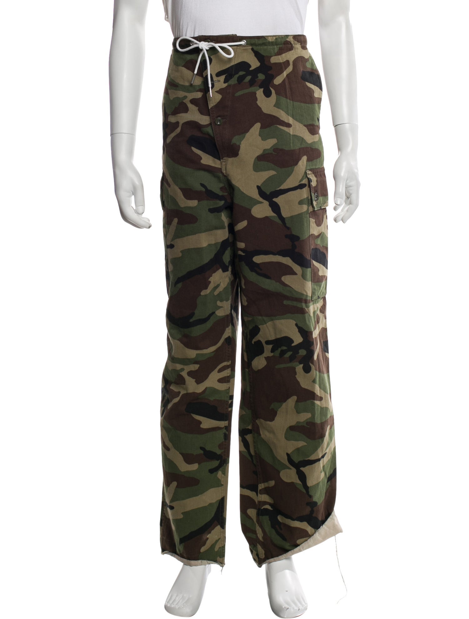 Celine Camouflage Print Cargo Pants