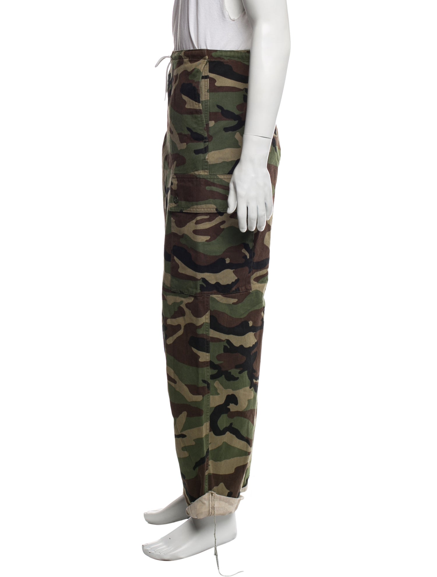 Celine Camouflage Print Cargo Pants