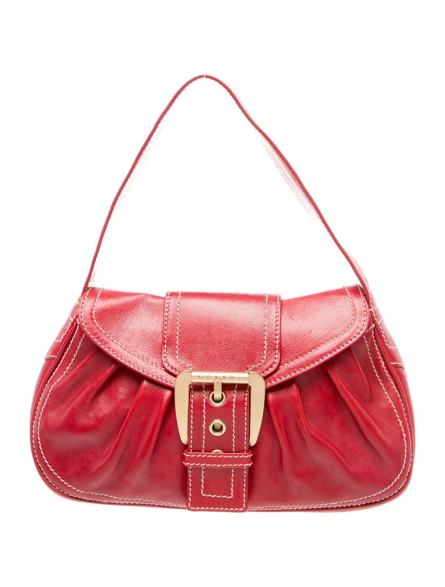 Celine Leather Shoulder Bag