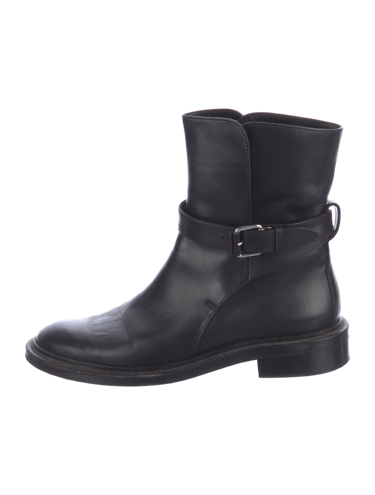 Celine Leather Moto Boots