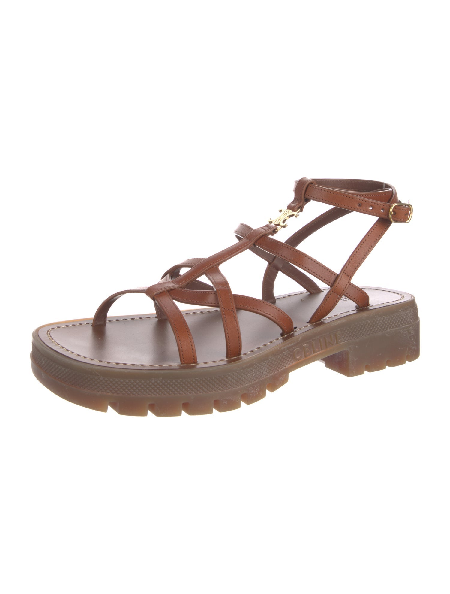 Celine Leather Gladiator Sandals