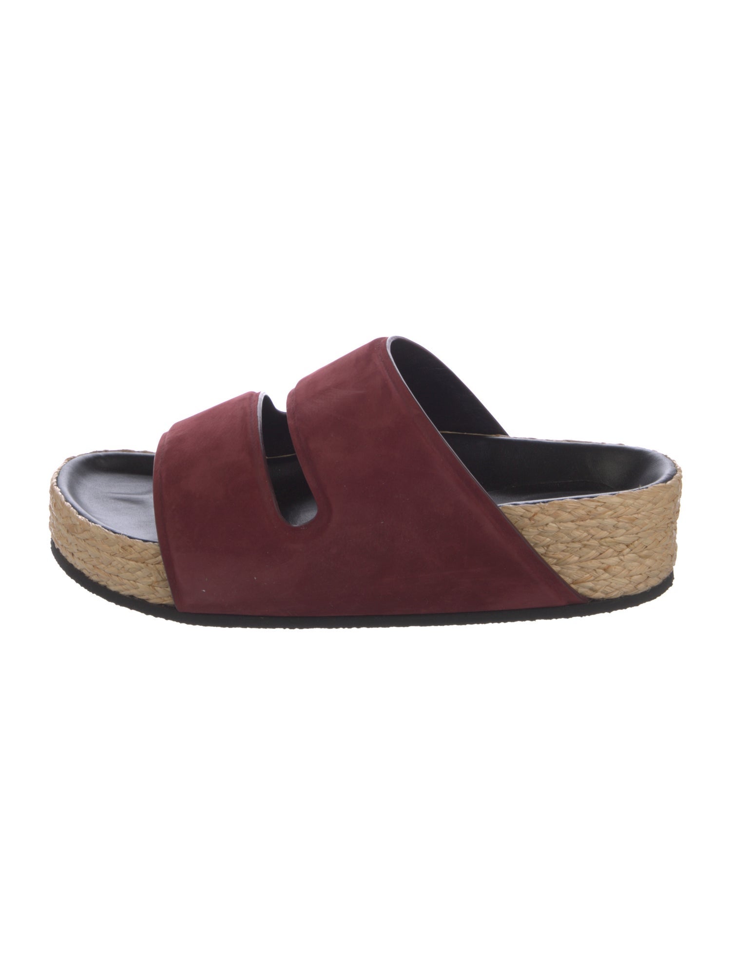 Celine Suede Colorblock Pattern Slides