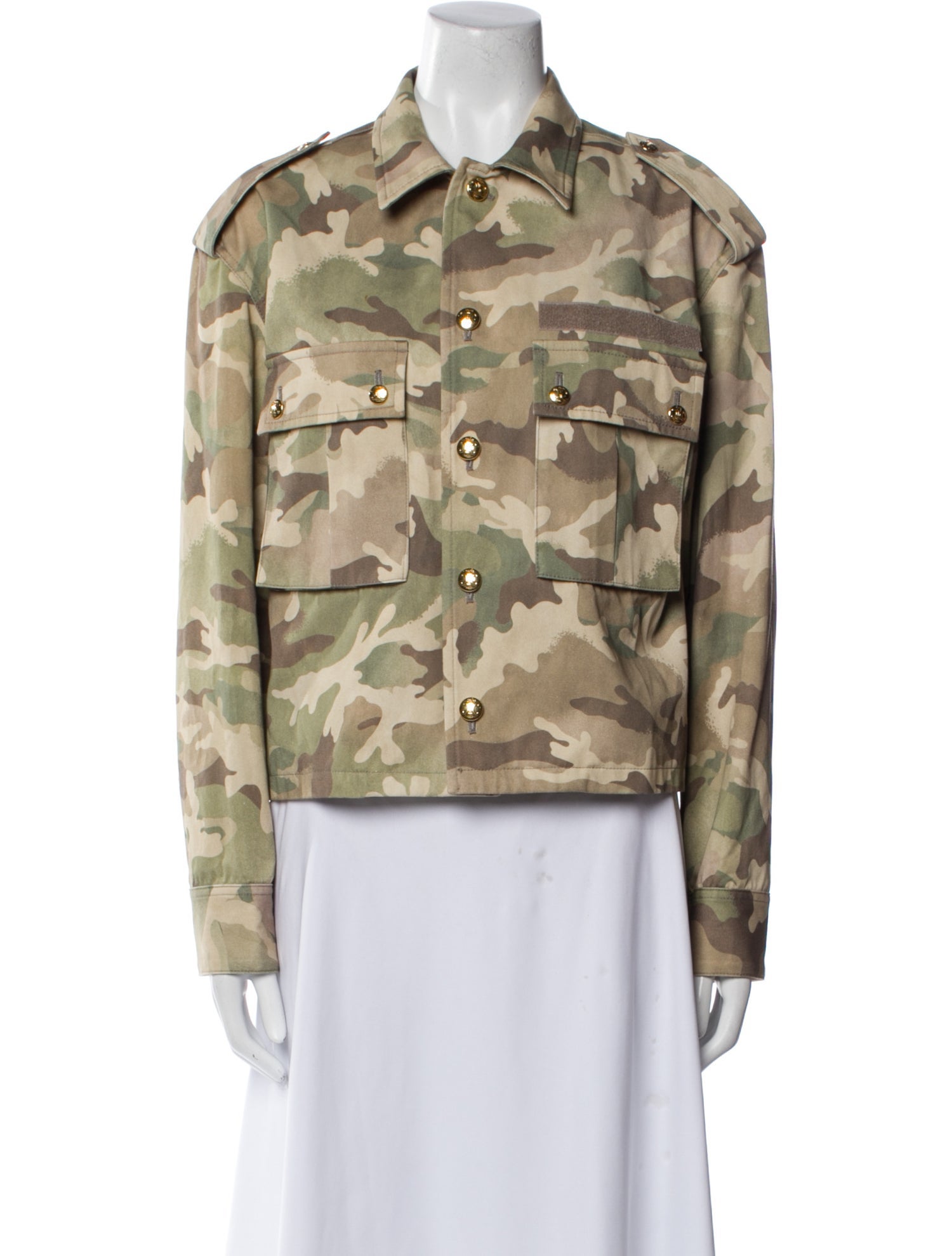 Celine Floral Print Utility Jacket