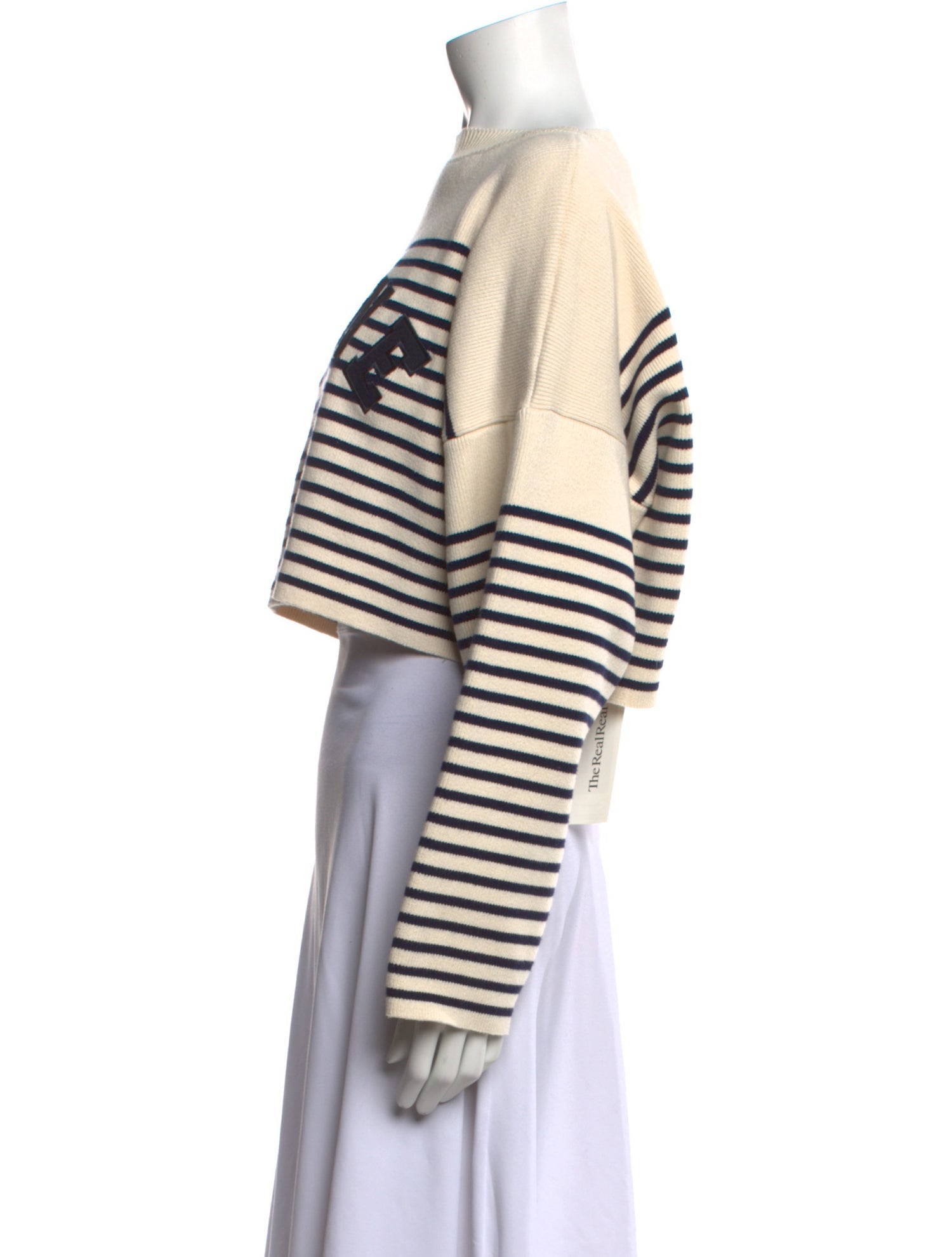 Celine Striped Bateau Neckline Sweater