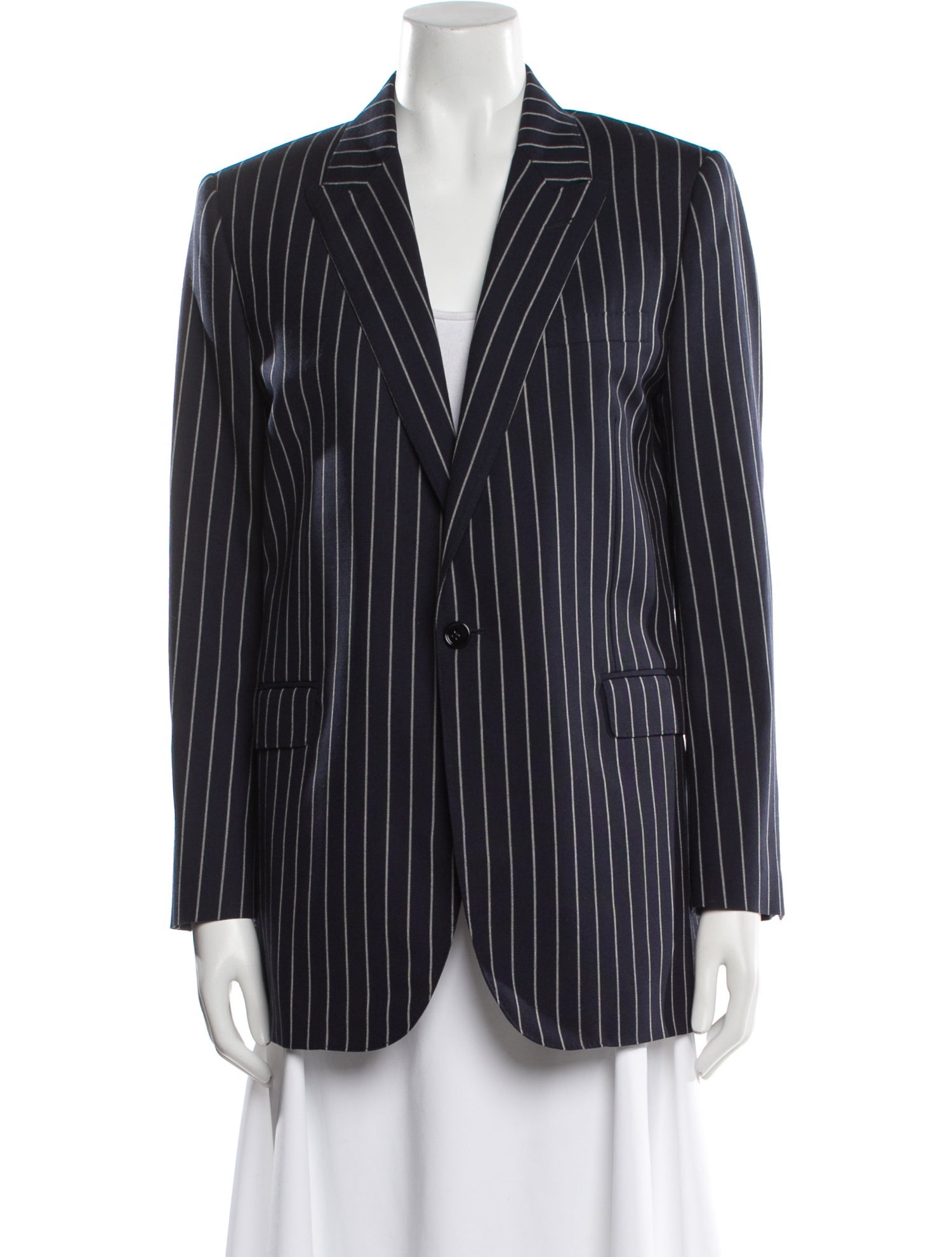 Celine Wool Striped Blazer