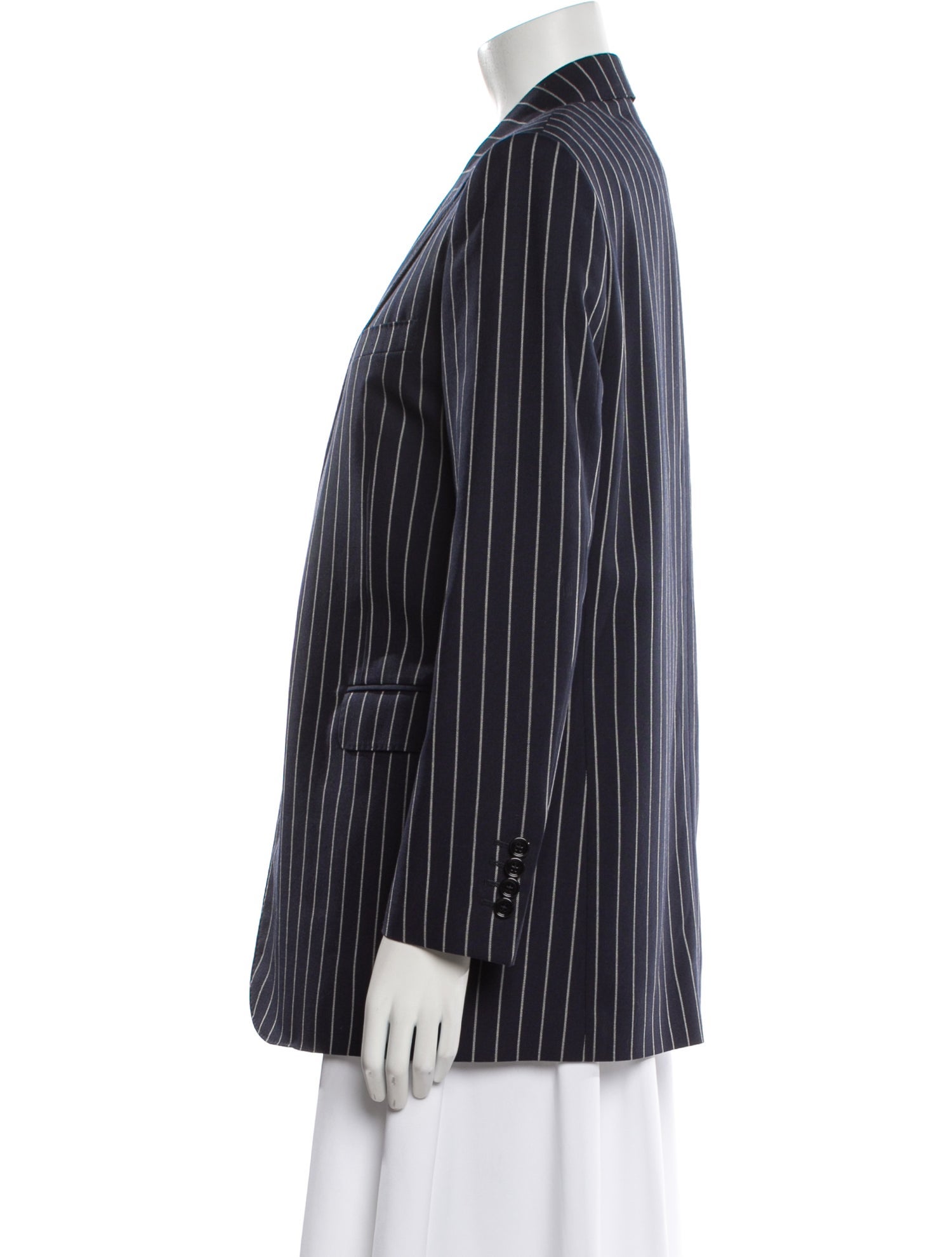 Celine Wool Striped Blazer