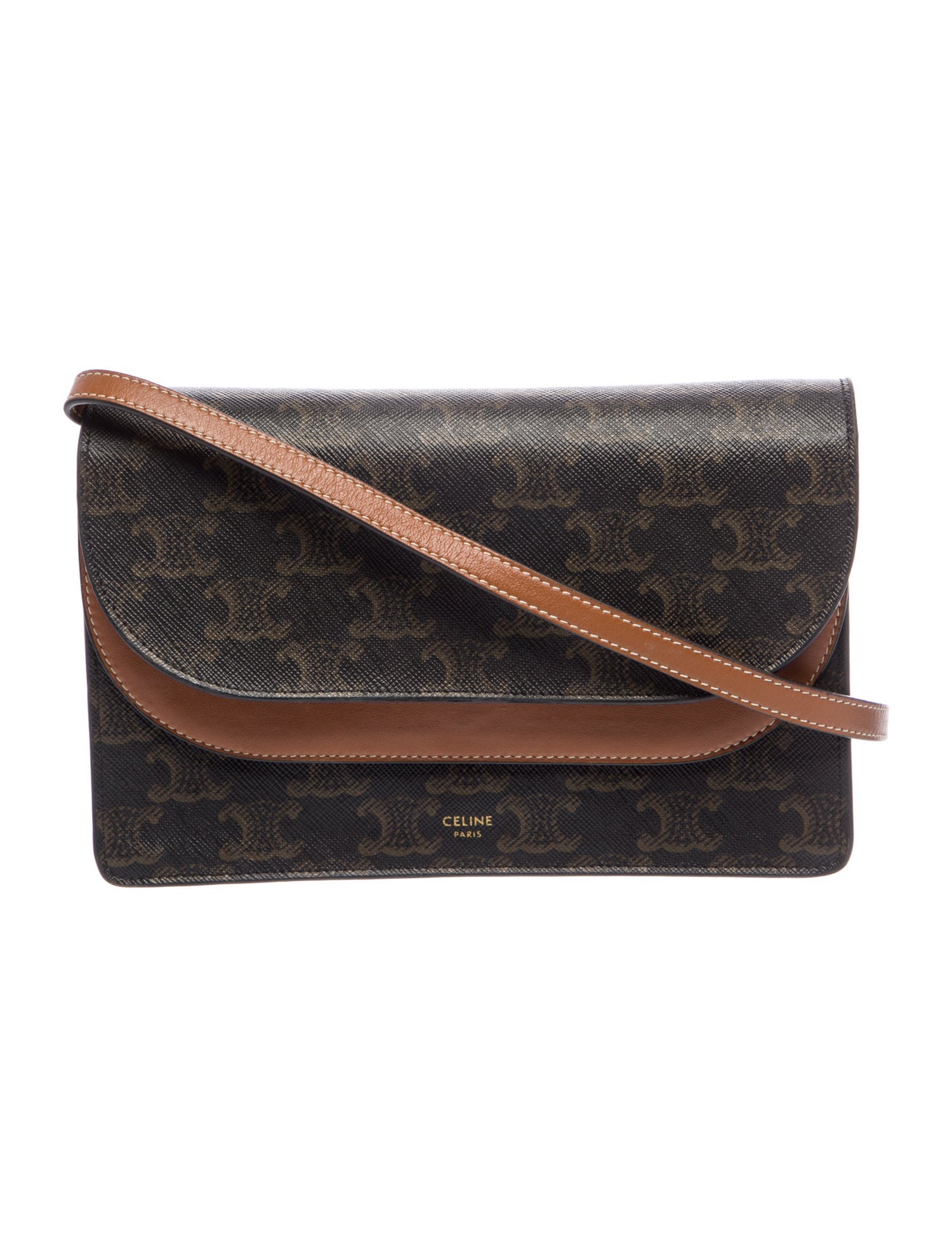 Celine Triomphe Strap Wallet