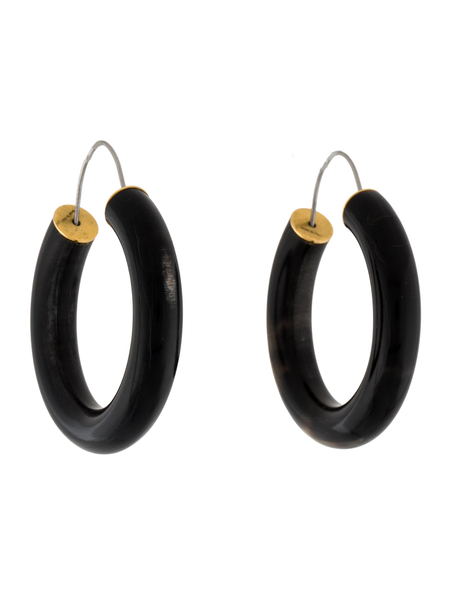 Celine Resin Hoop Earrings