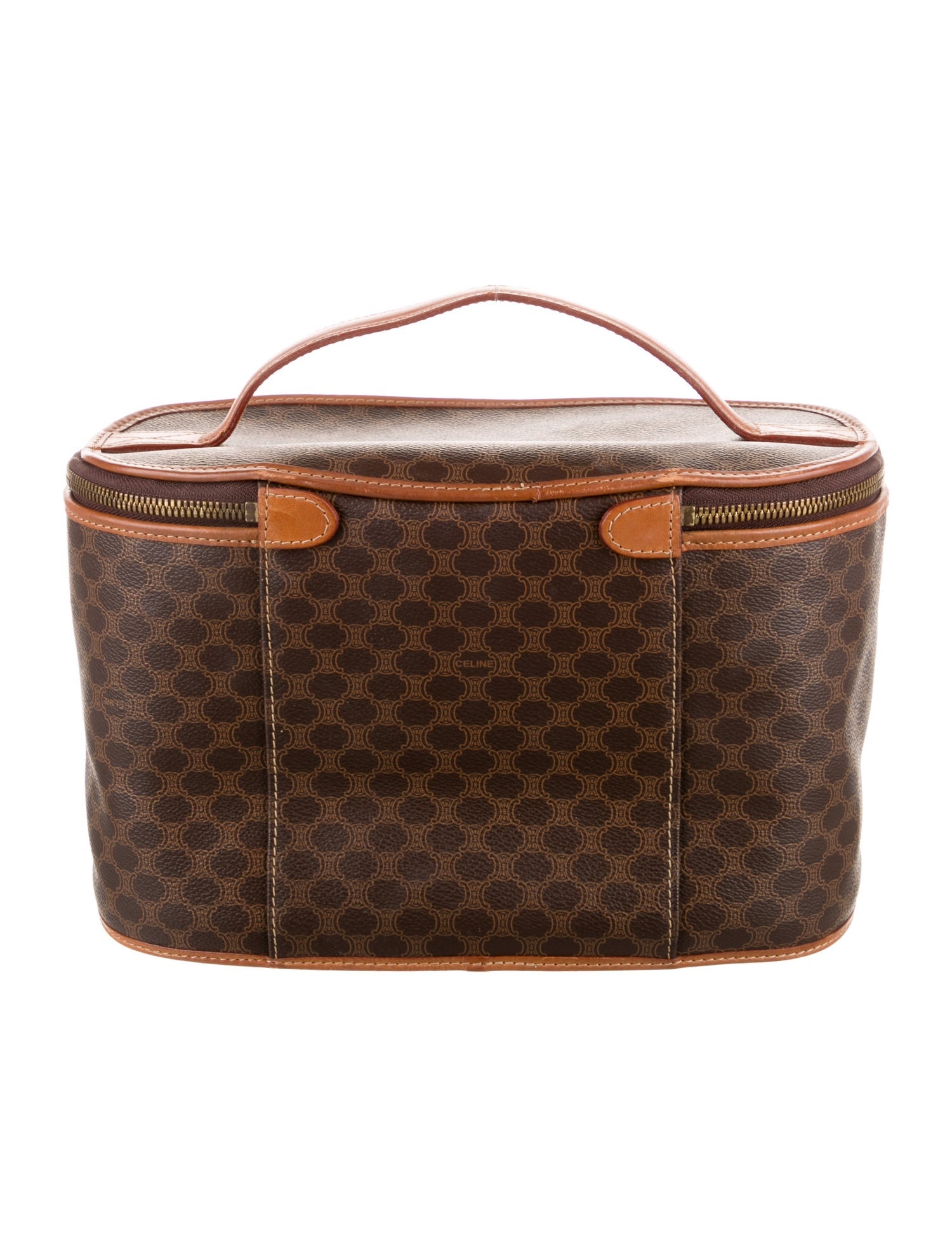 Celine Coated Canvas Cosmetic Bag