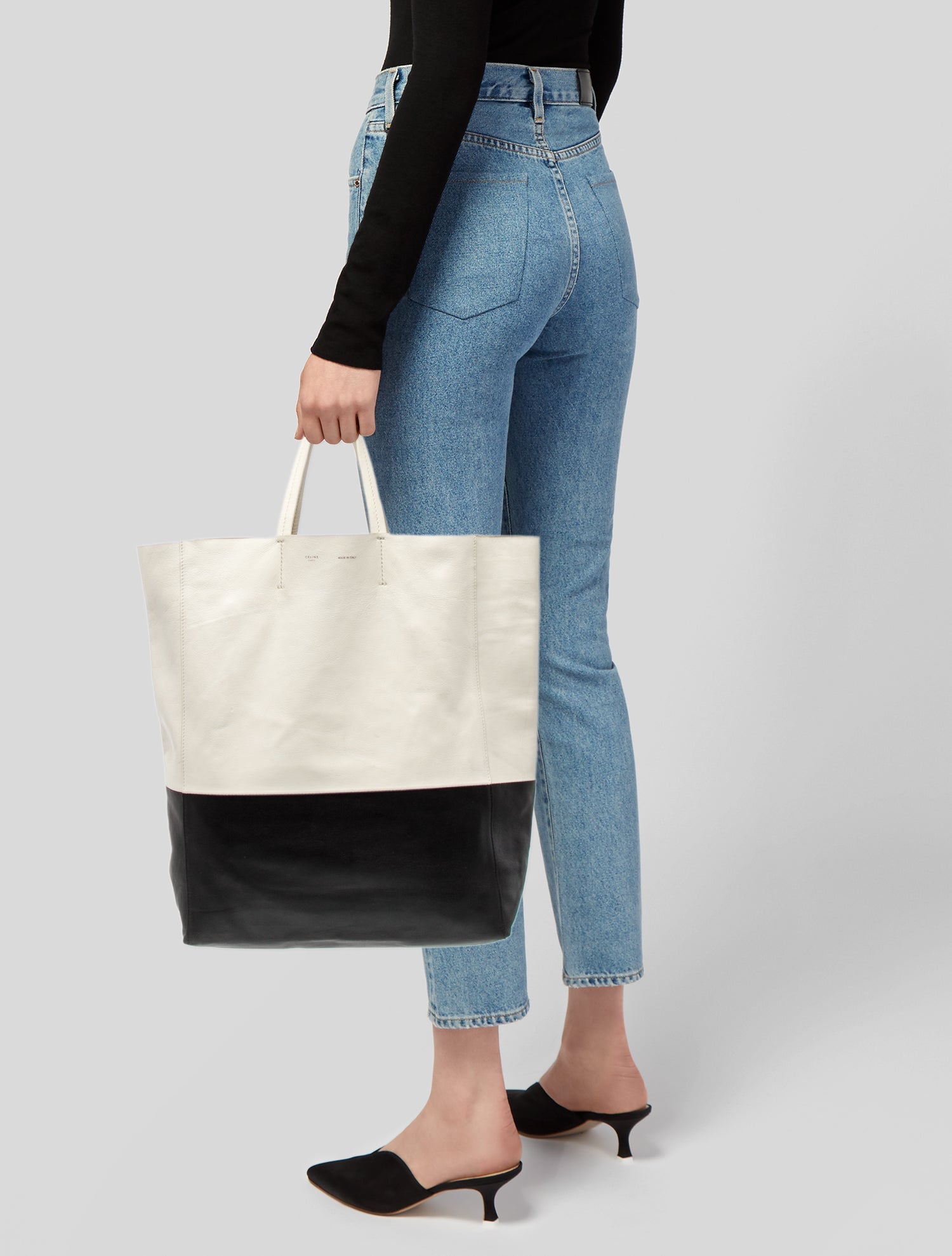 Celine Leather Vertical Cabas