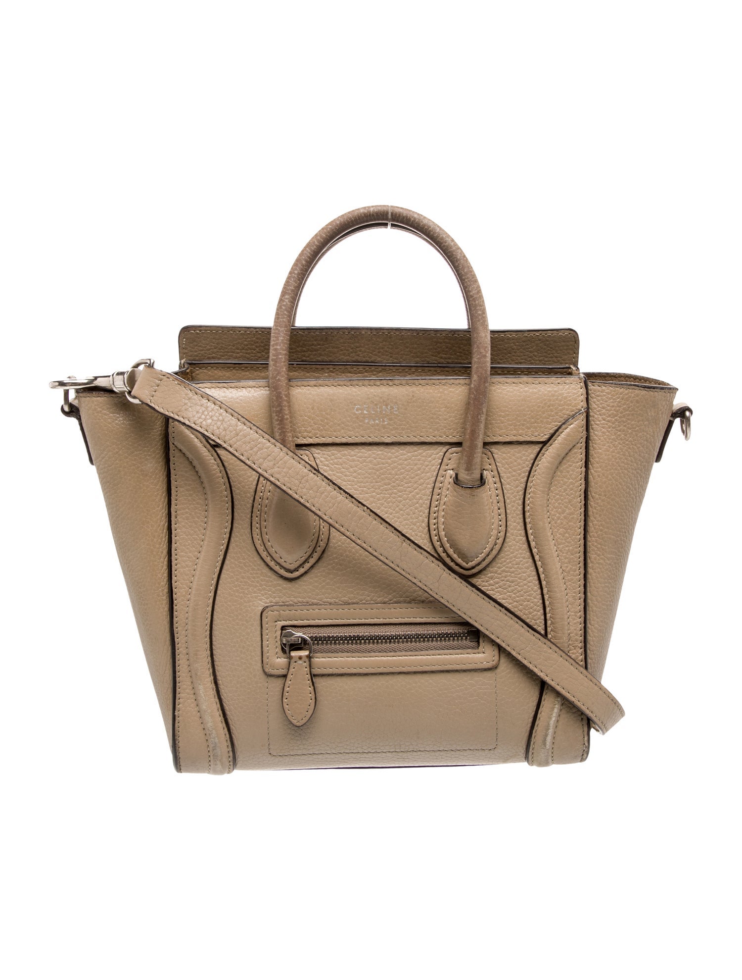 Celine Leather Luggage Nano