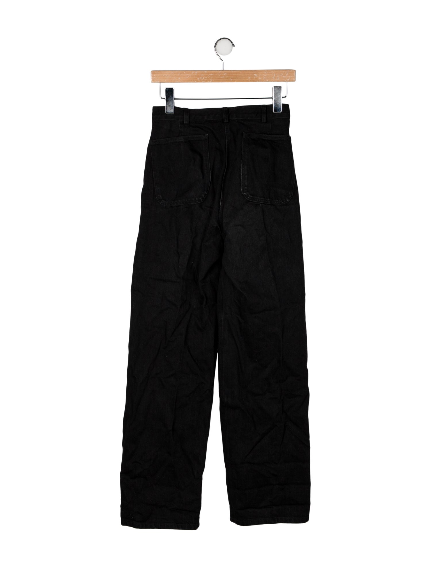 Celine Double Knee Wide Leg Jeans