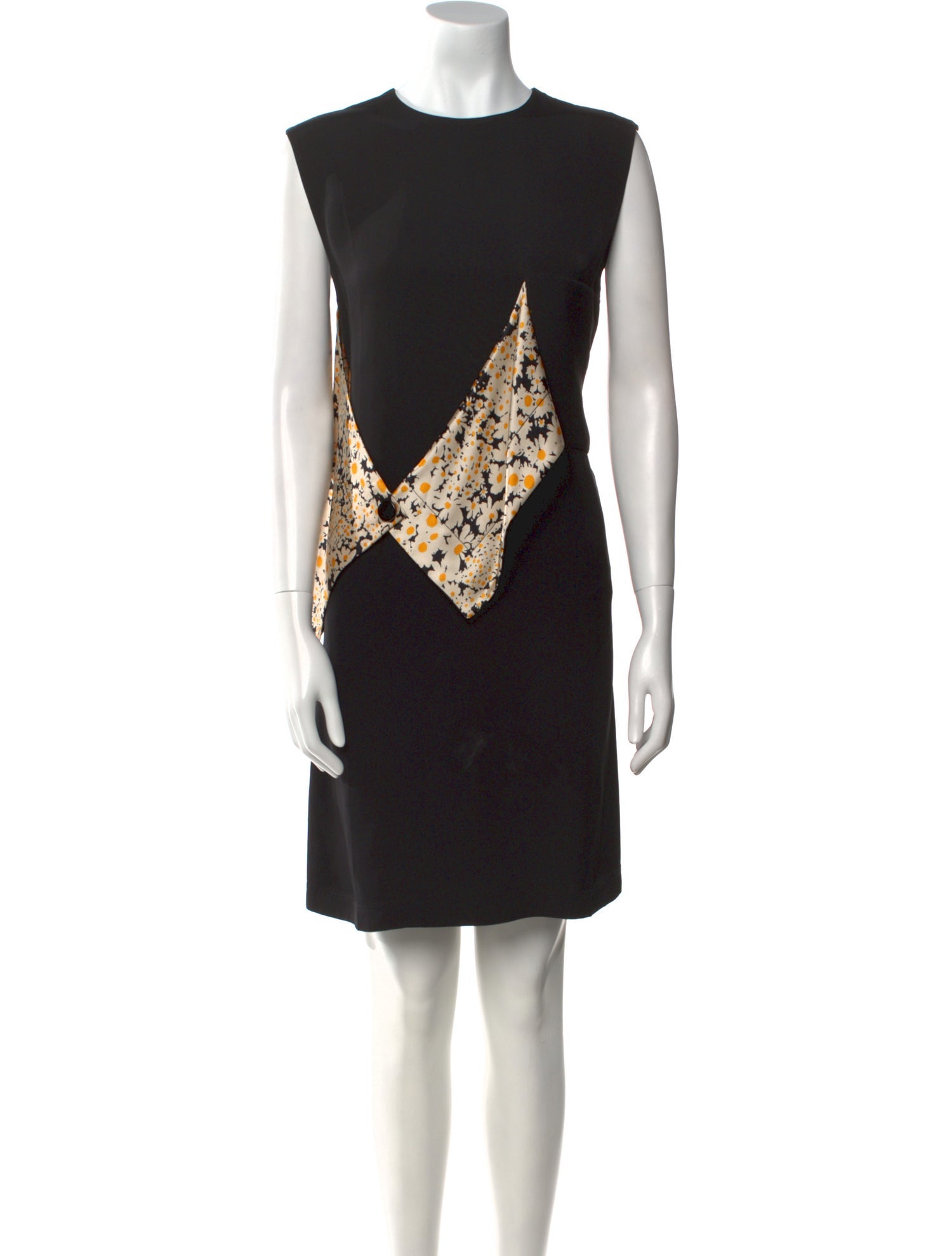 Celine Silk Knee-Length Dress