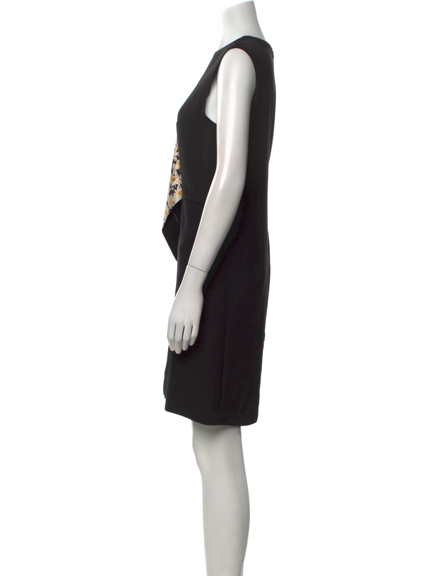 Celine Silk Knee-Length Dress