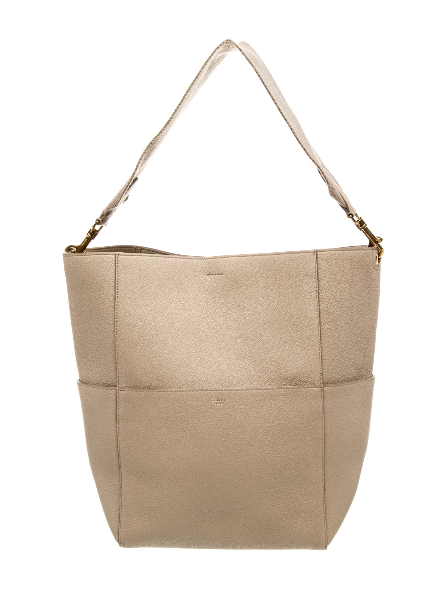 Celine Leather Seau Sangle