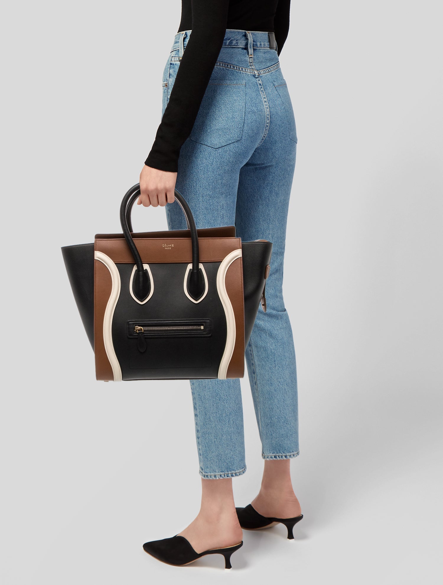 Celine Leather Luggage Mini