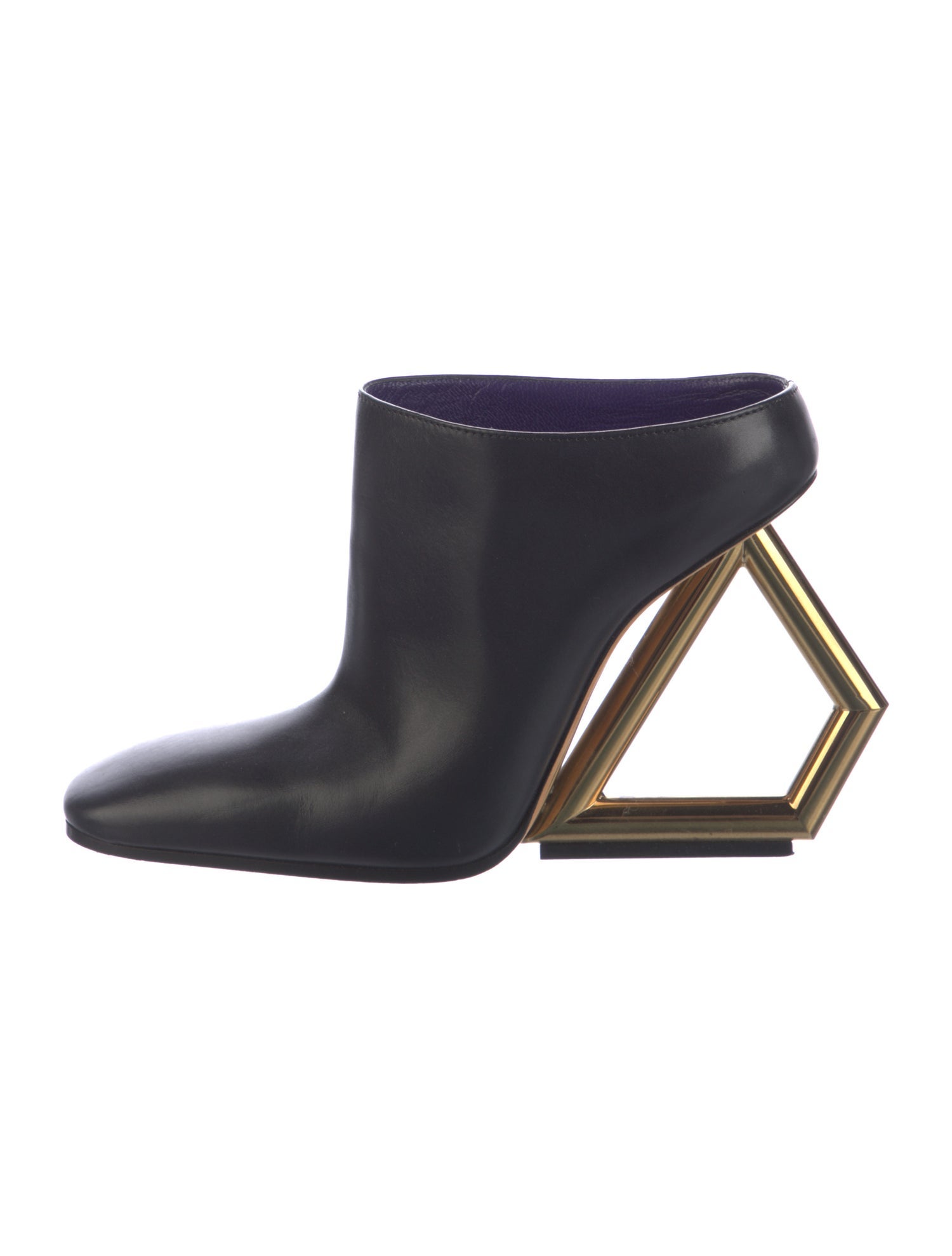 Celine Leather Cutout Accent Boots