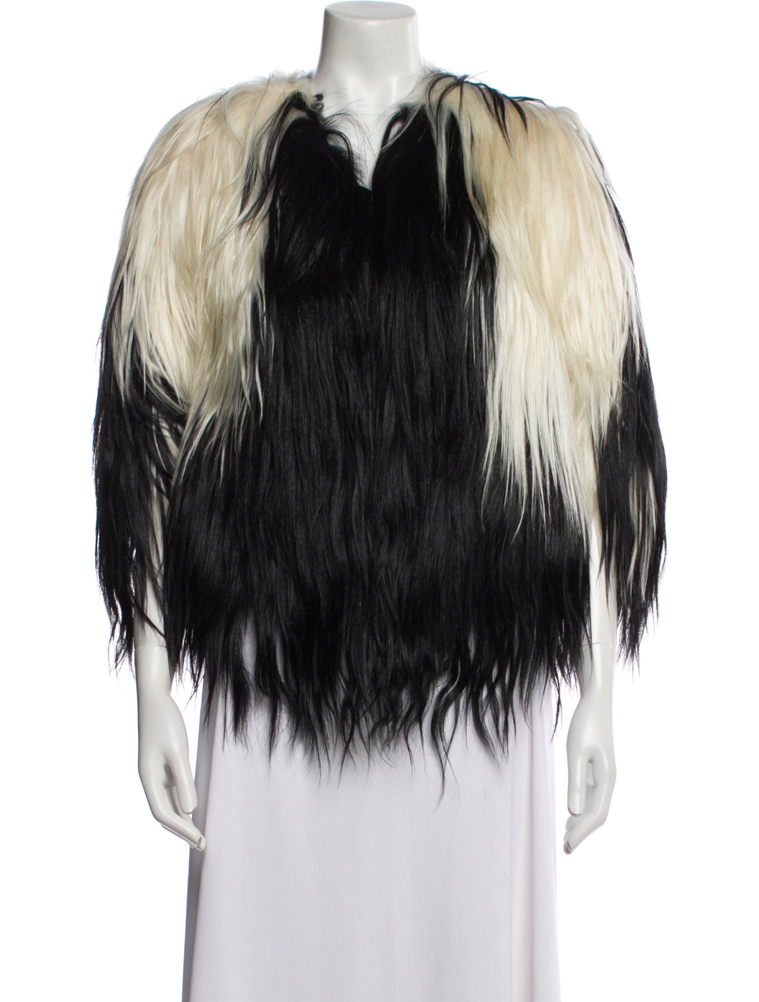 Celine Goat Leather Faux Fur Jacket