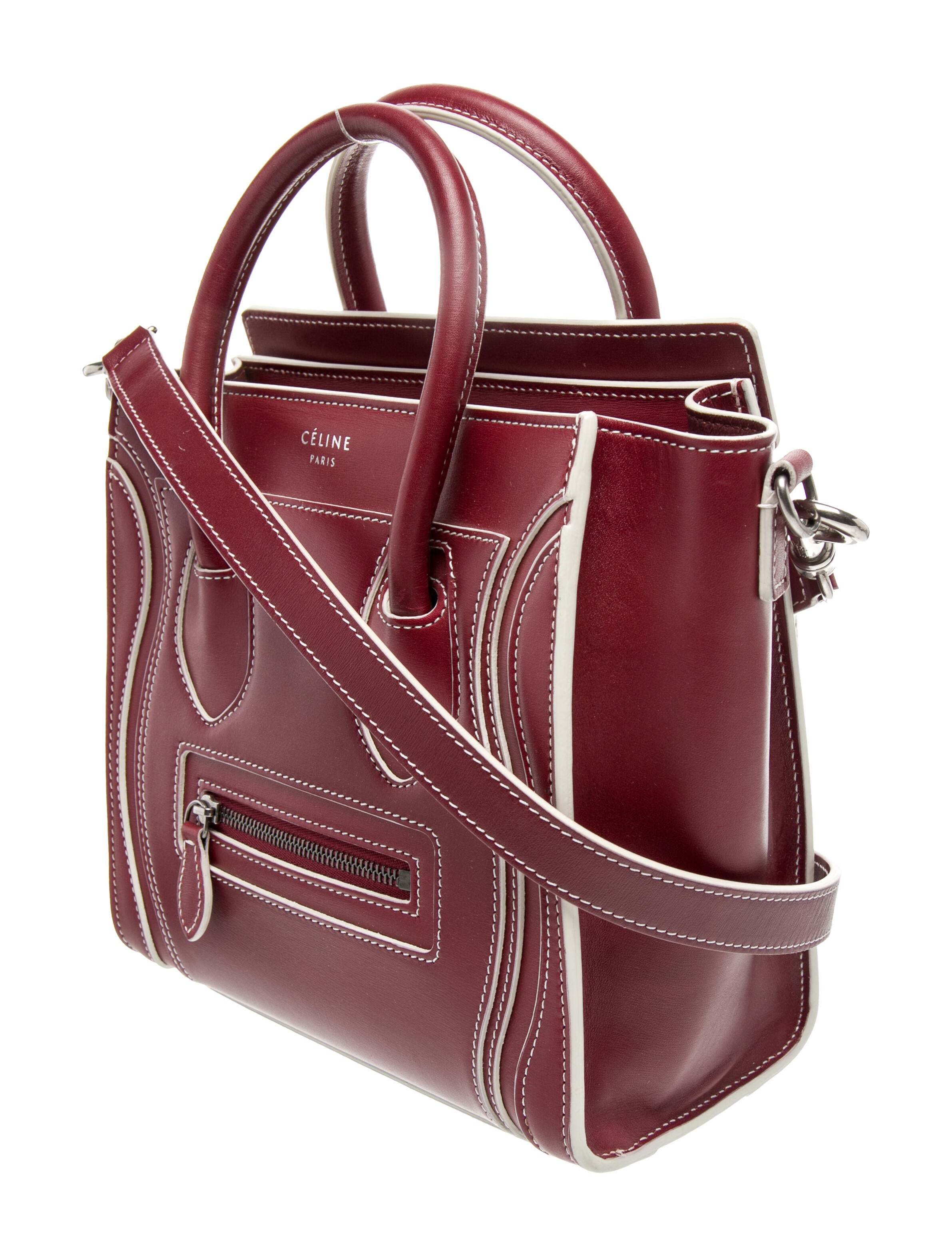 Celine Leather Luggage Nano