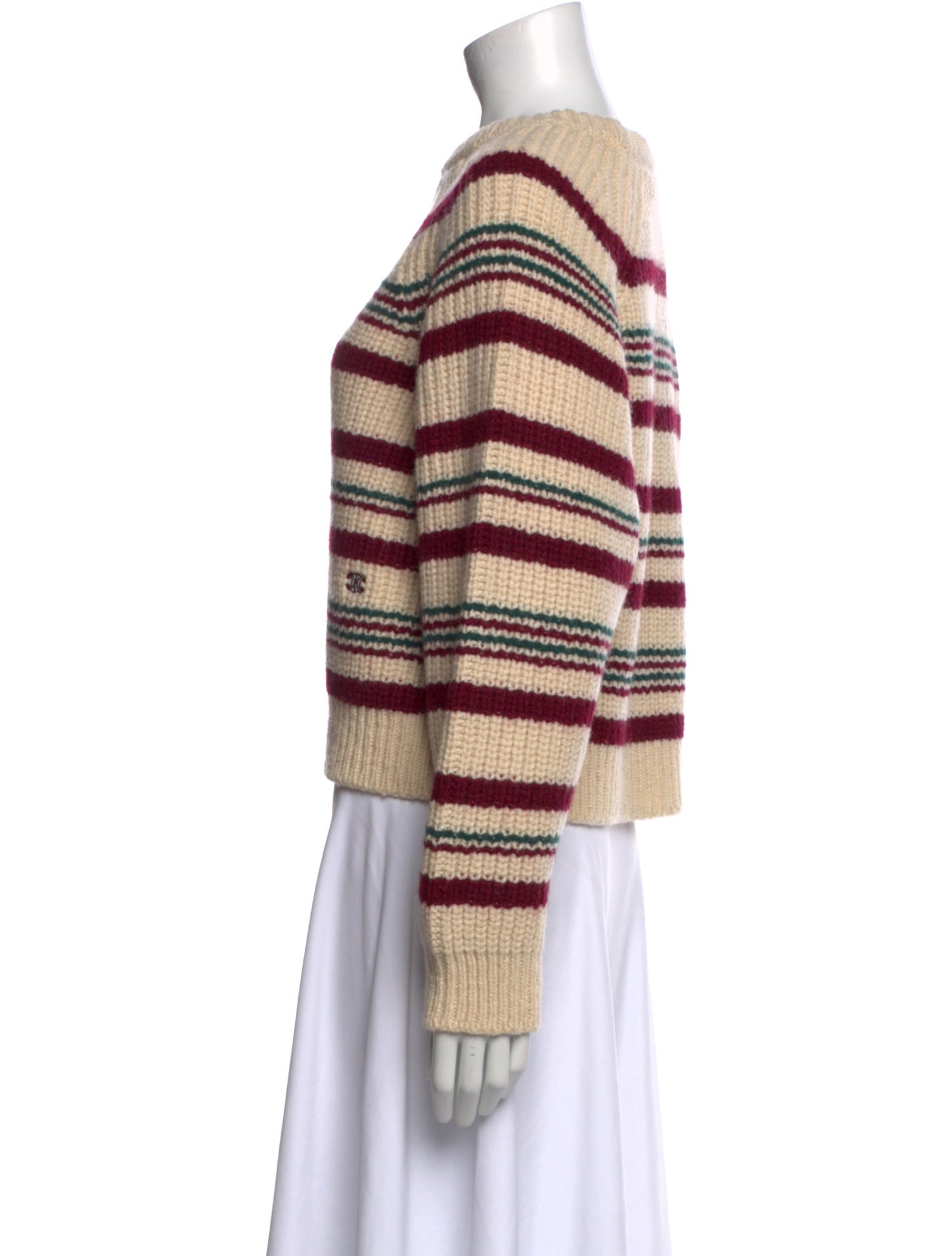 Celine Wool Striped Sweater