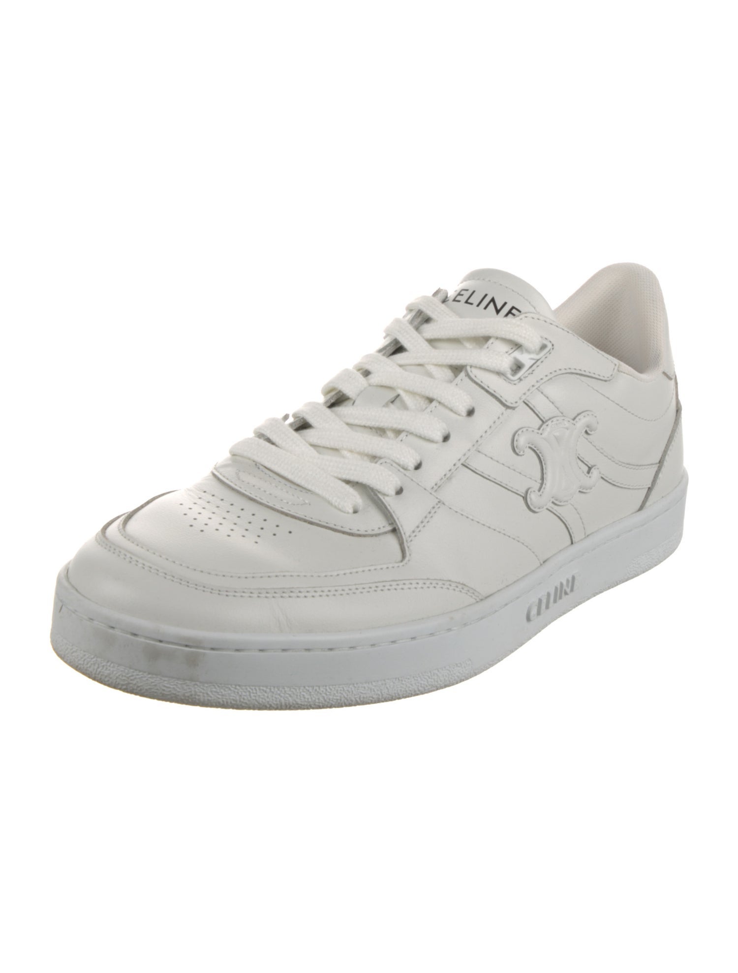 Celine Triomphe Leather Sneakers