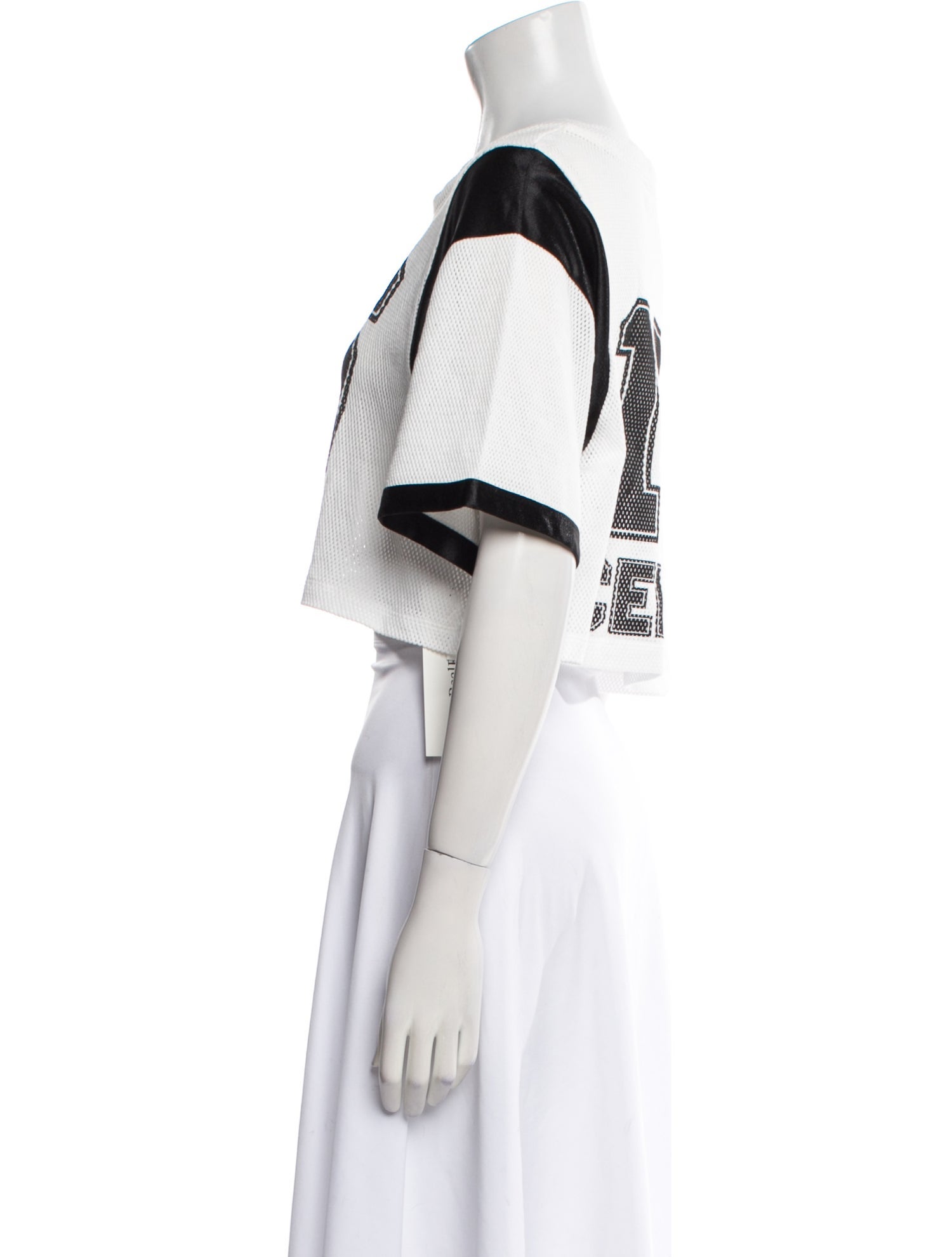 Celine 2023 Logo Mesh Jersey Crop Top