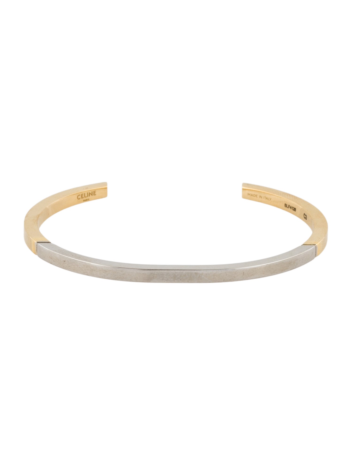 Celine Two-Tone Simple Forms Cuff