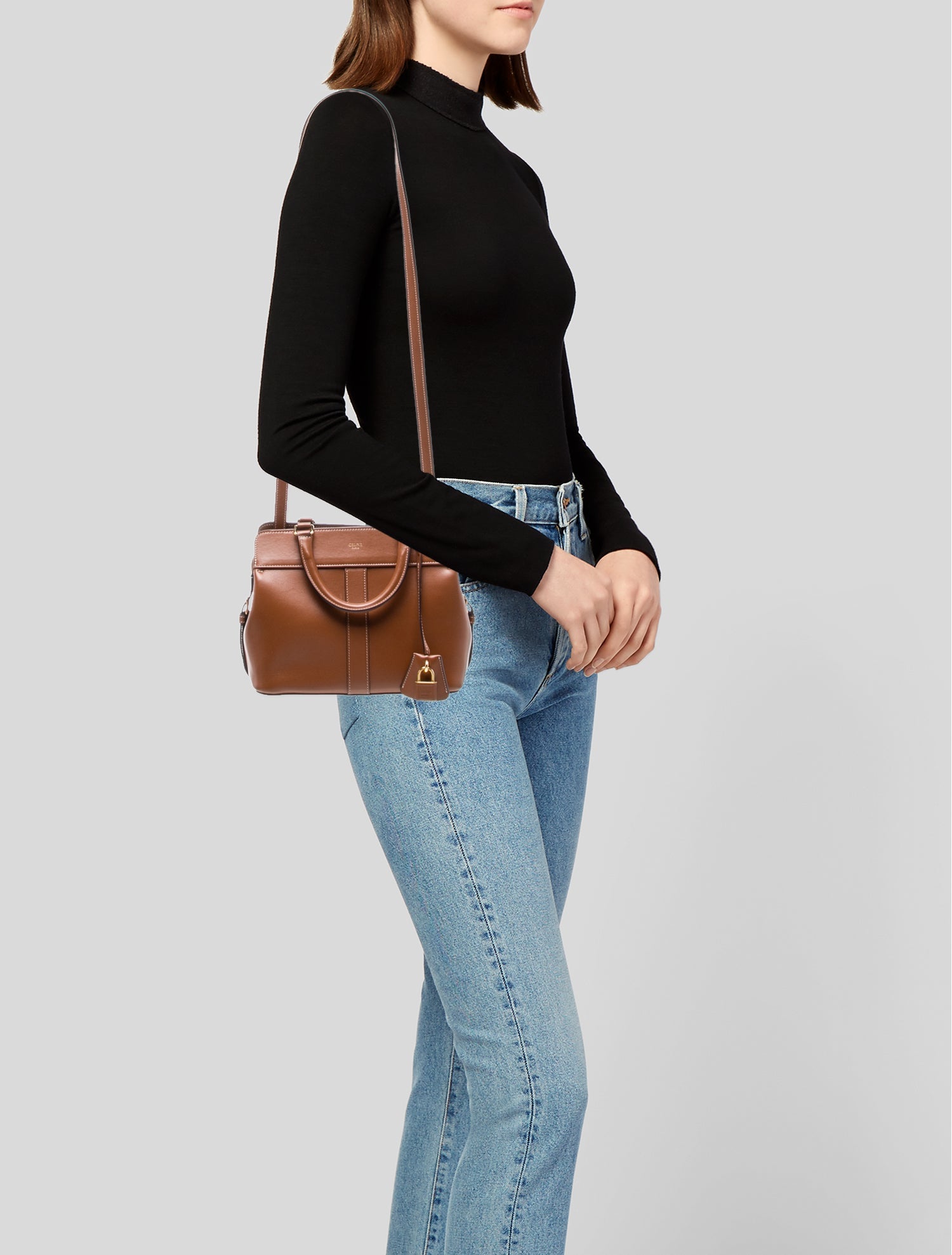 Celine Leather Cabas De France Small