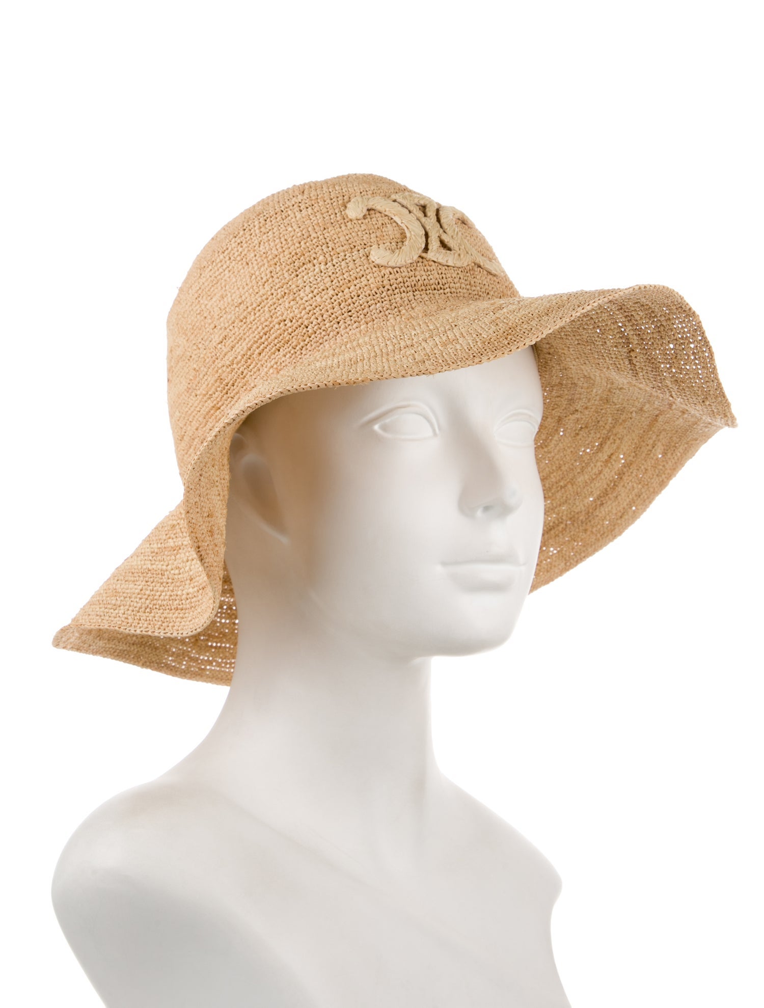 Celine Straw Triomphe Sun Hat