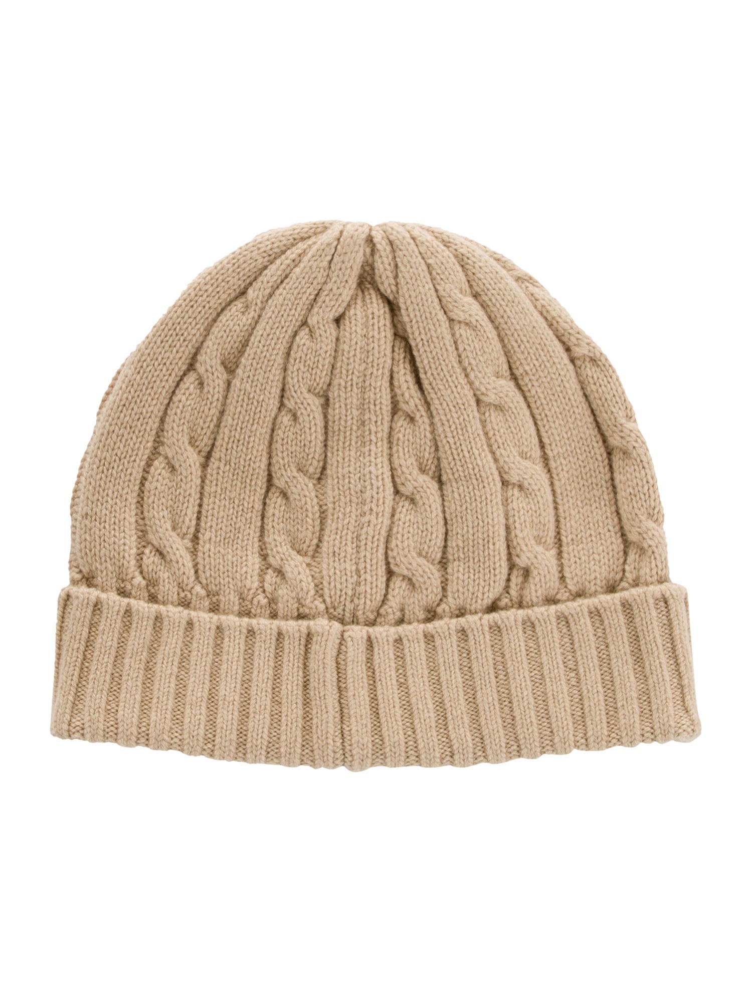 Celine Cable Knit Triomphe Beanie w/Tags