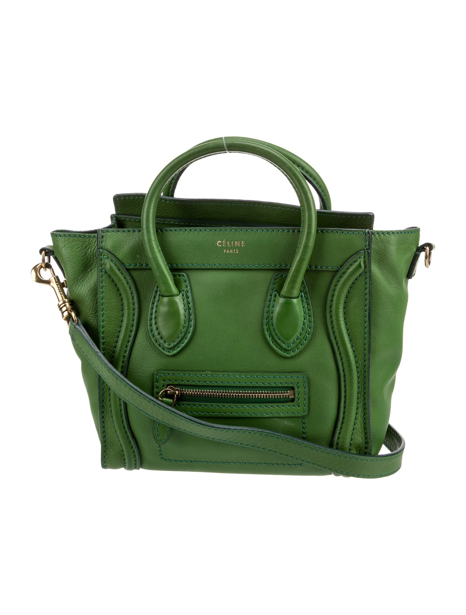 Celine Leather Luggage Nano