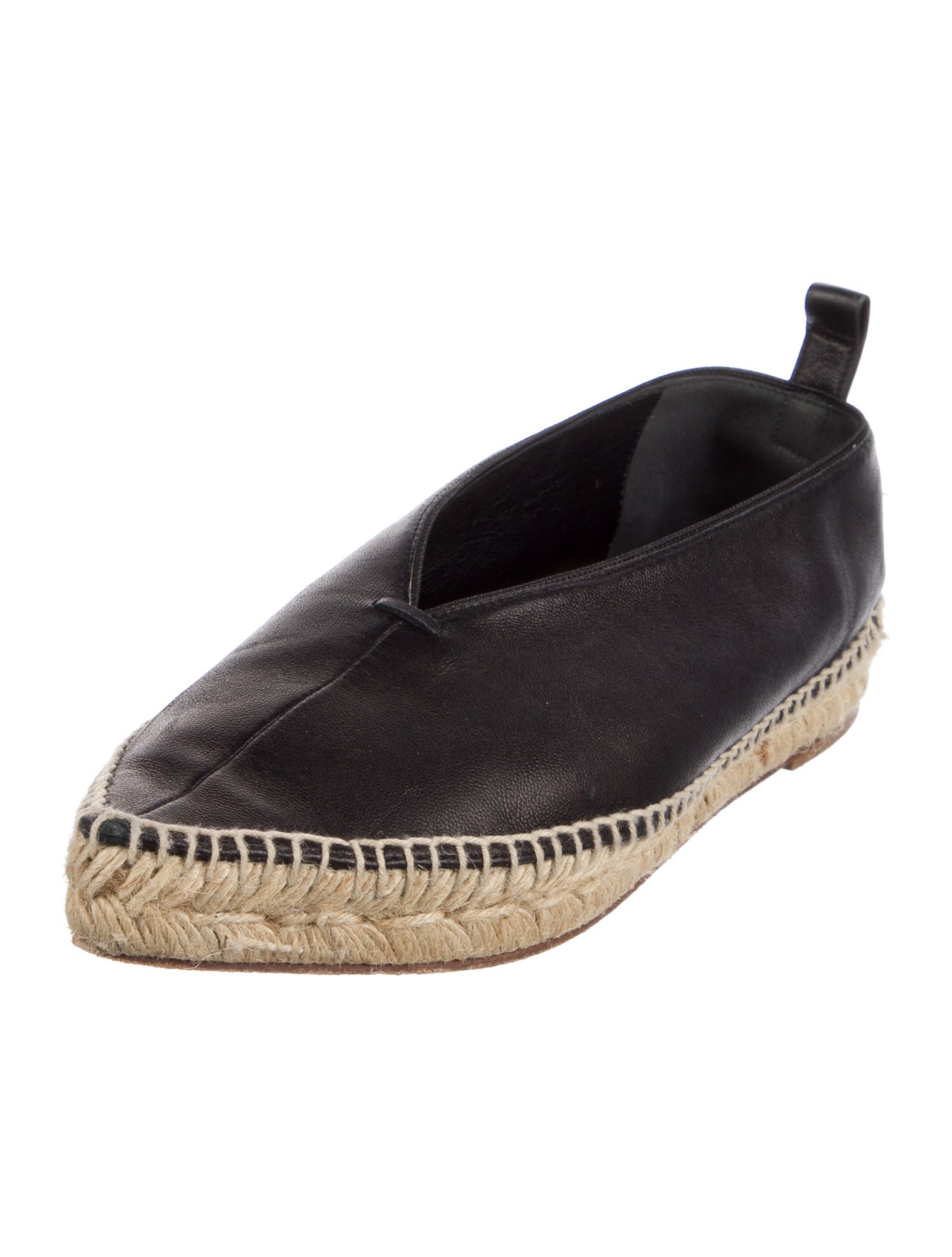 Celine Leather Colorblock Pattern Espadrilles