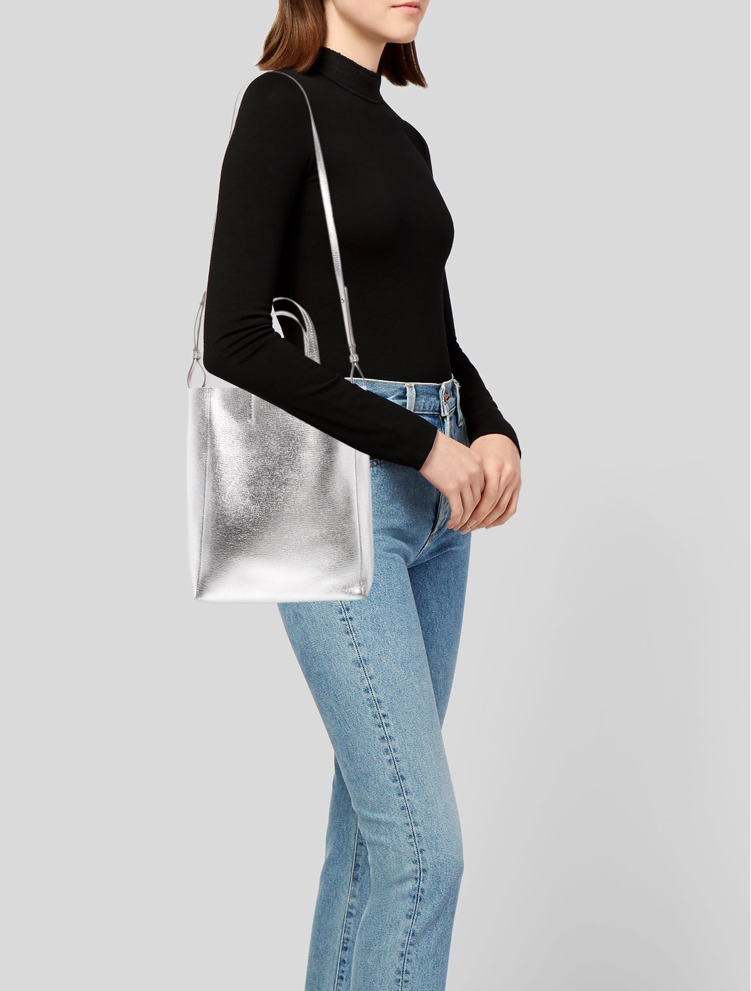 Celine Leather Vertical Cabas Small