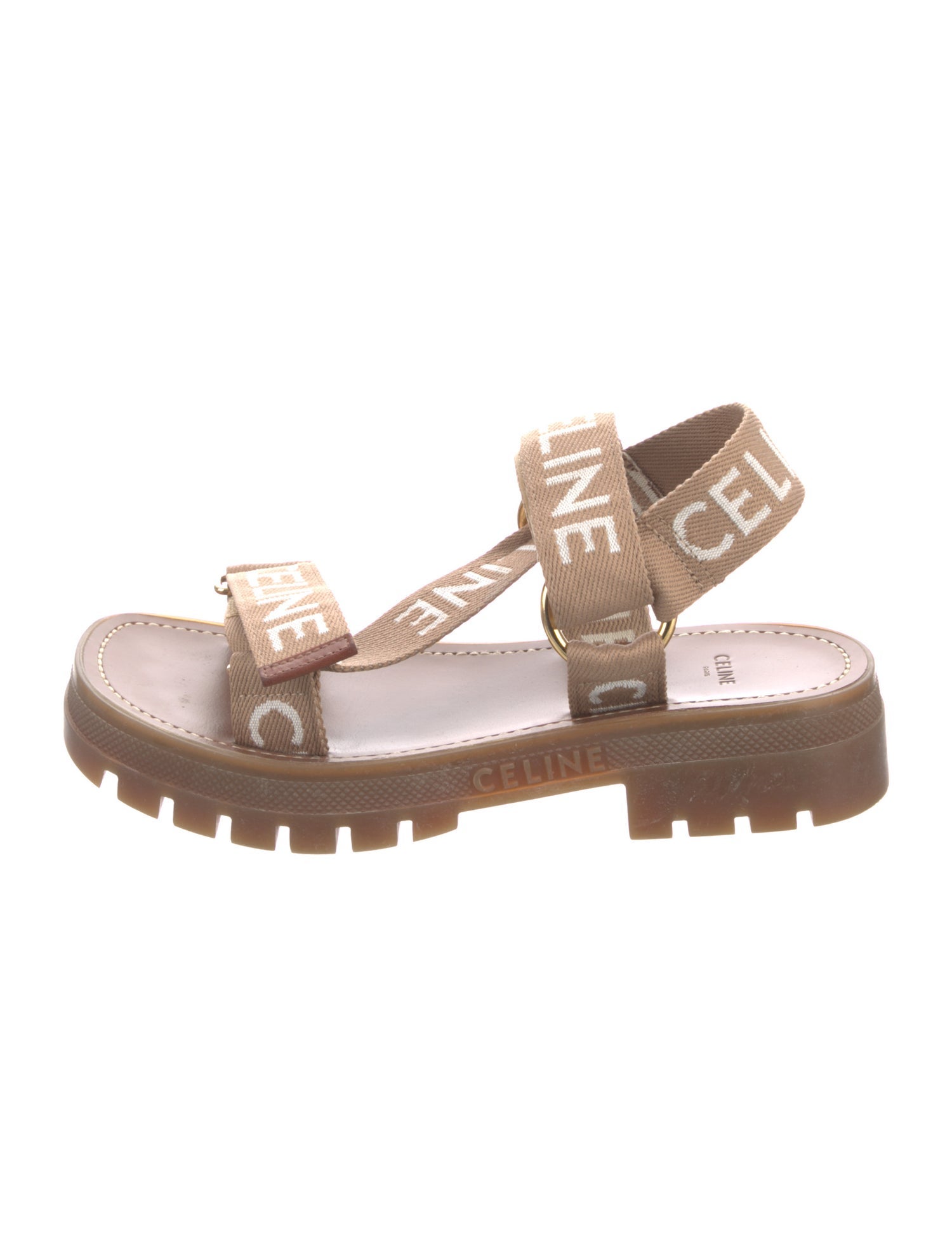 Celine Canvas Gladiator Sandals