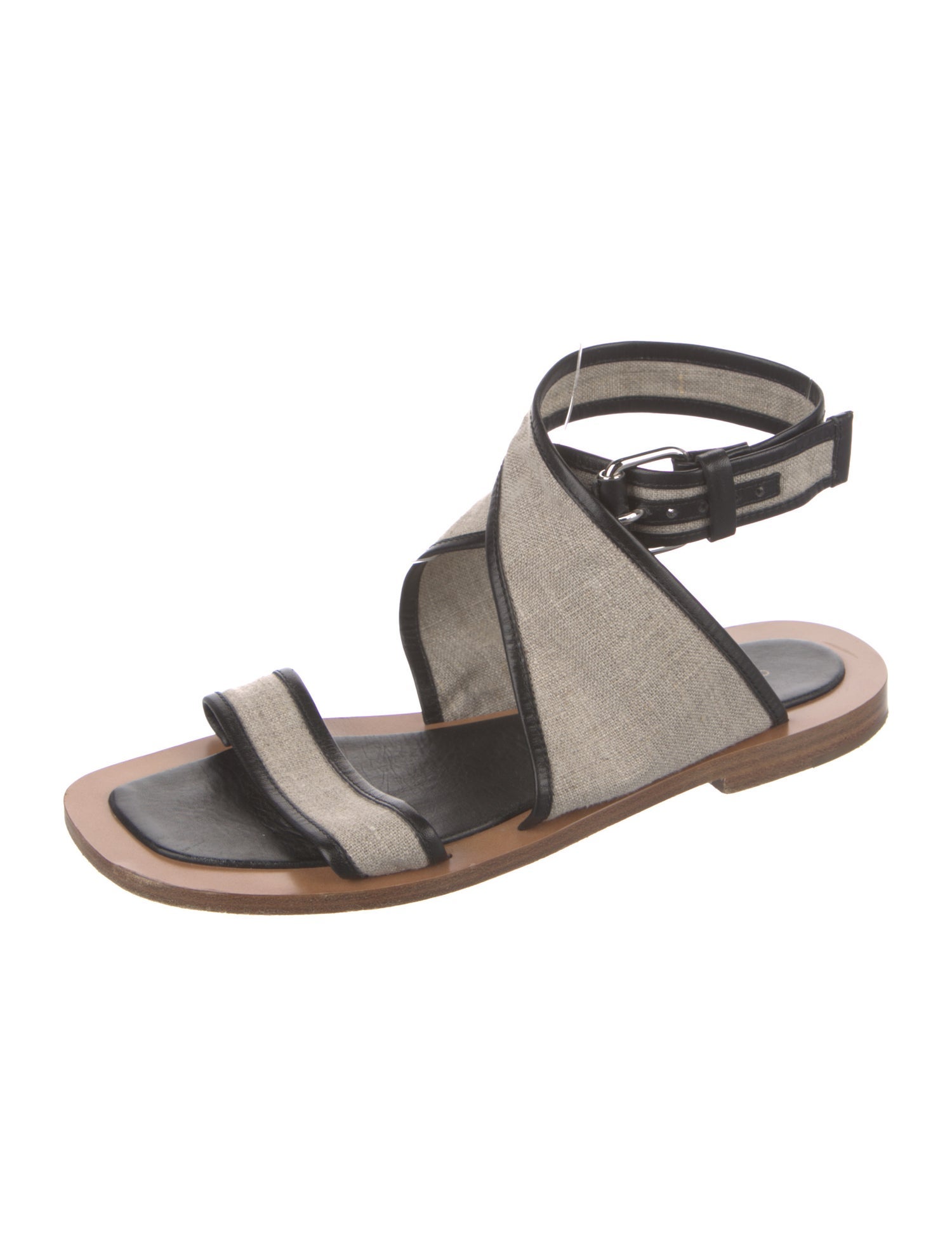 Celine Canvas Gladiator Sandals