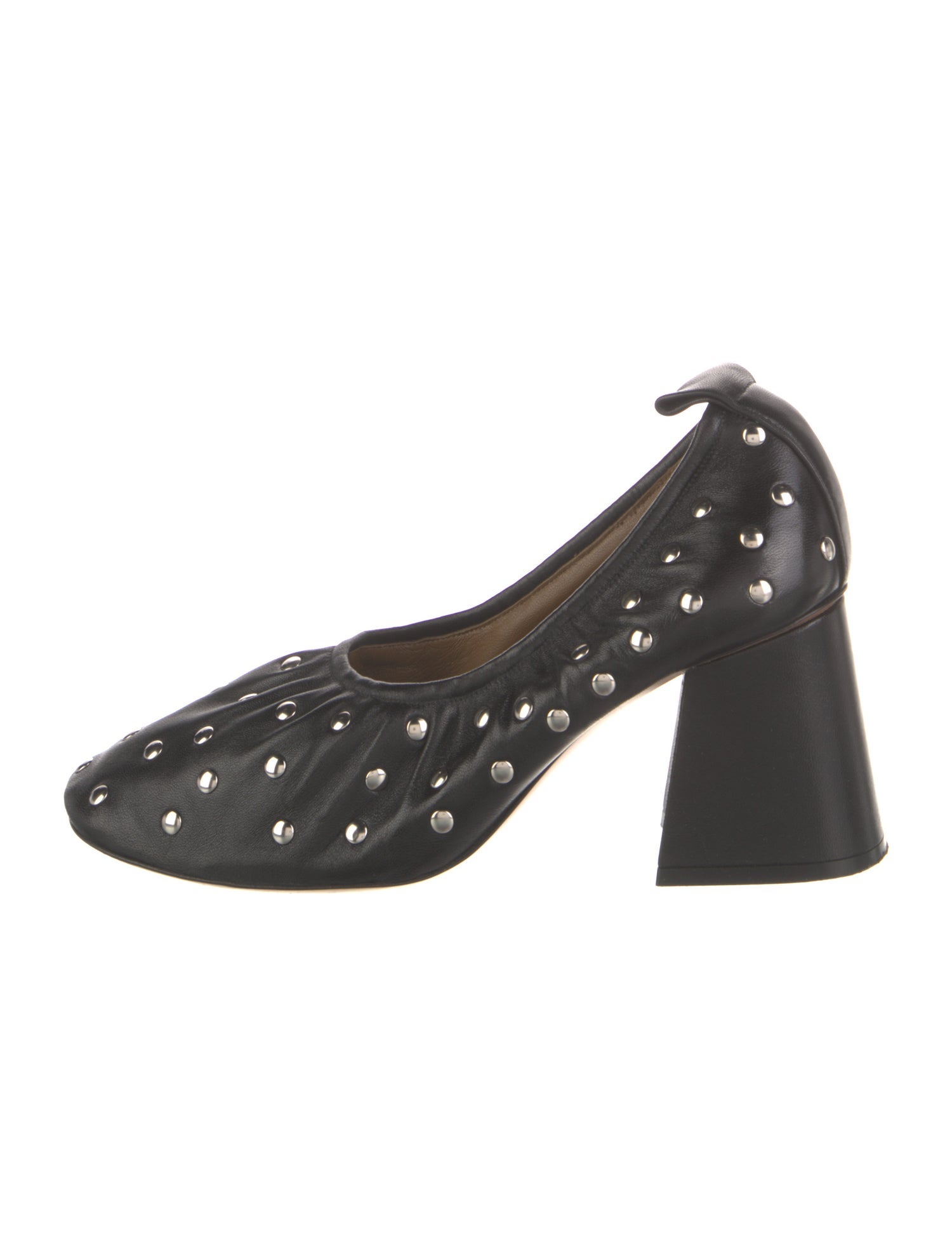 Celine Leather Studded Accents Pumps