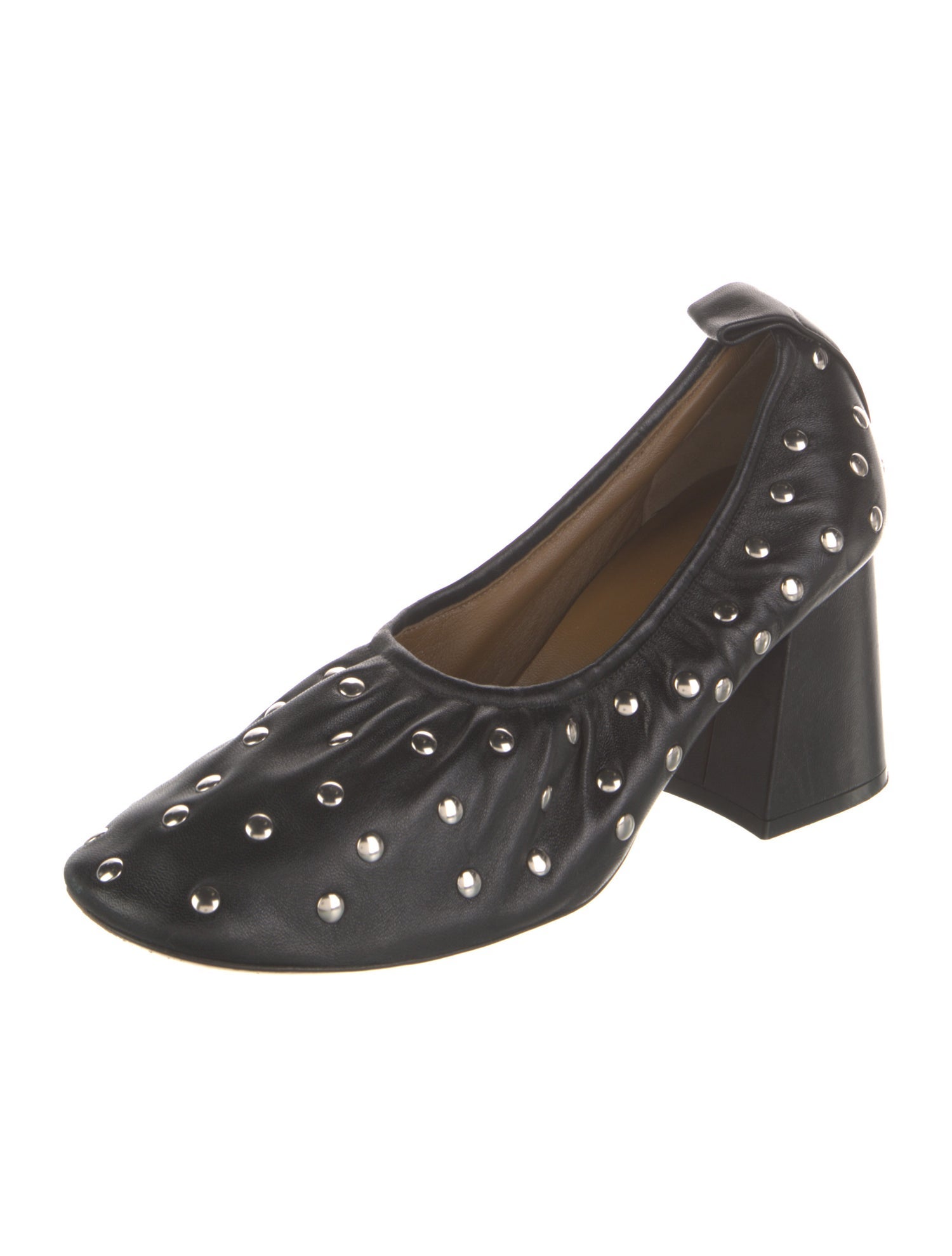 Celine Leather Studded Accents Pumps