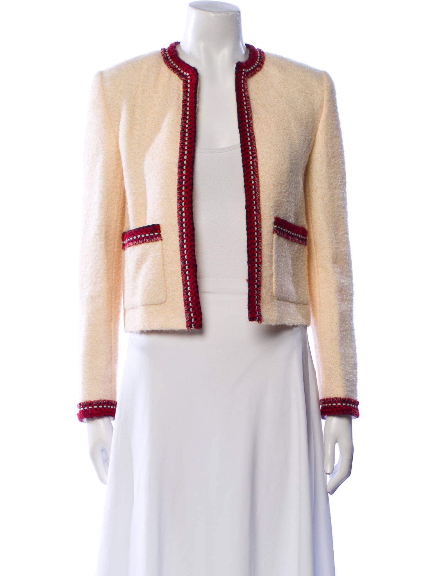 Celine Wool Colorblock Pattern Evening Jacket