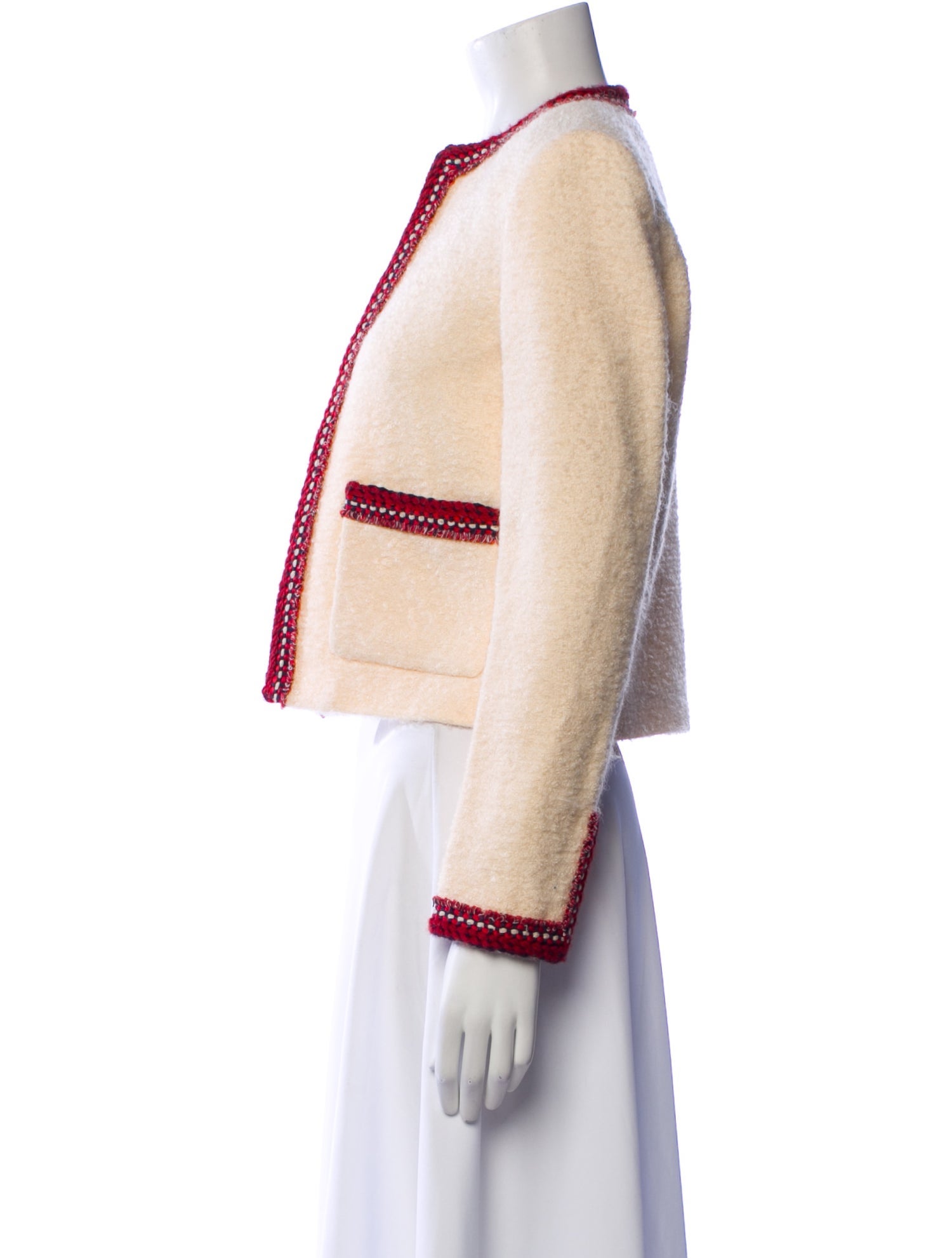 Celine Wool Colorblock Pattern Evening Jacket