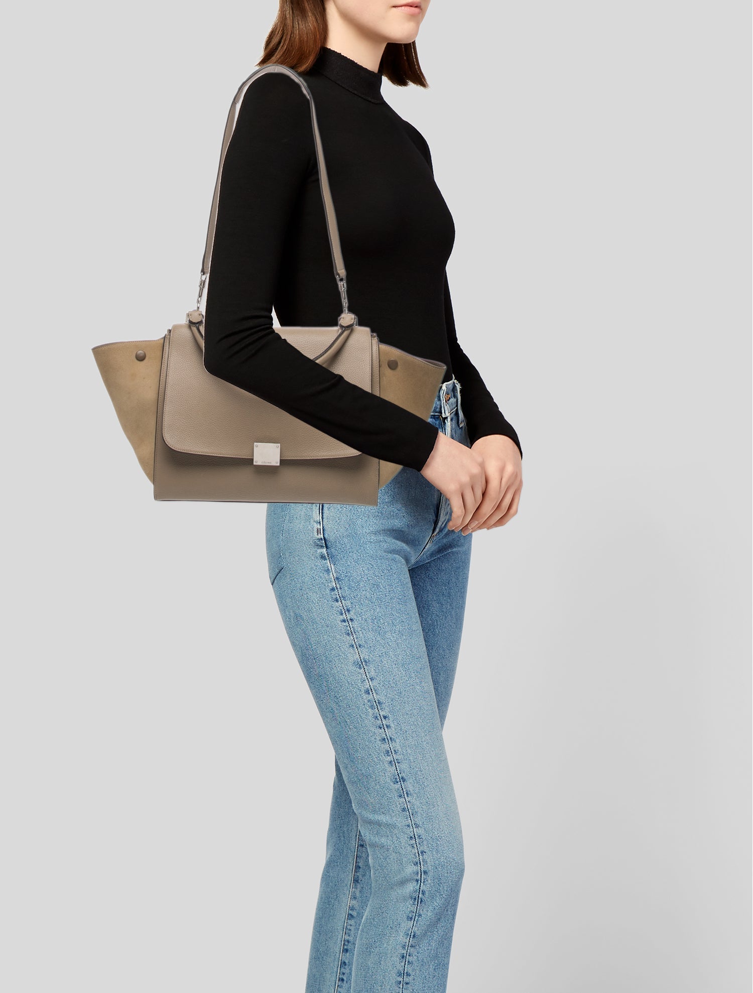 Celine Leather Trapeze Small