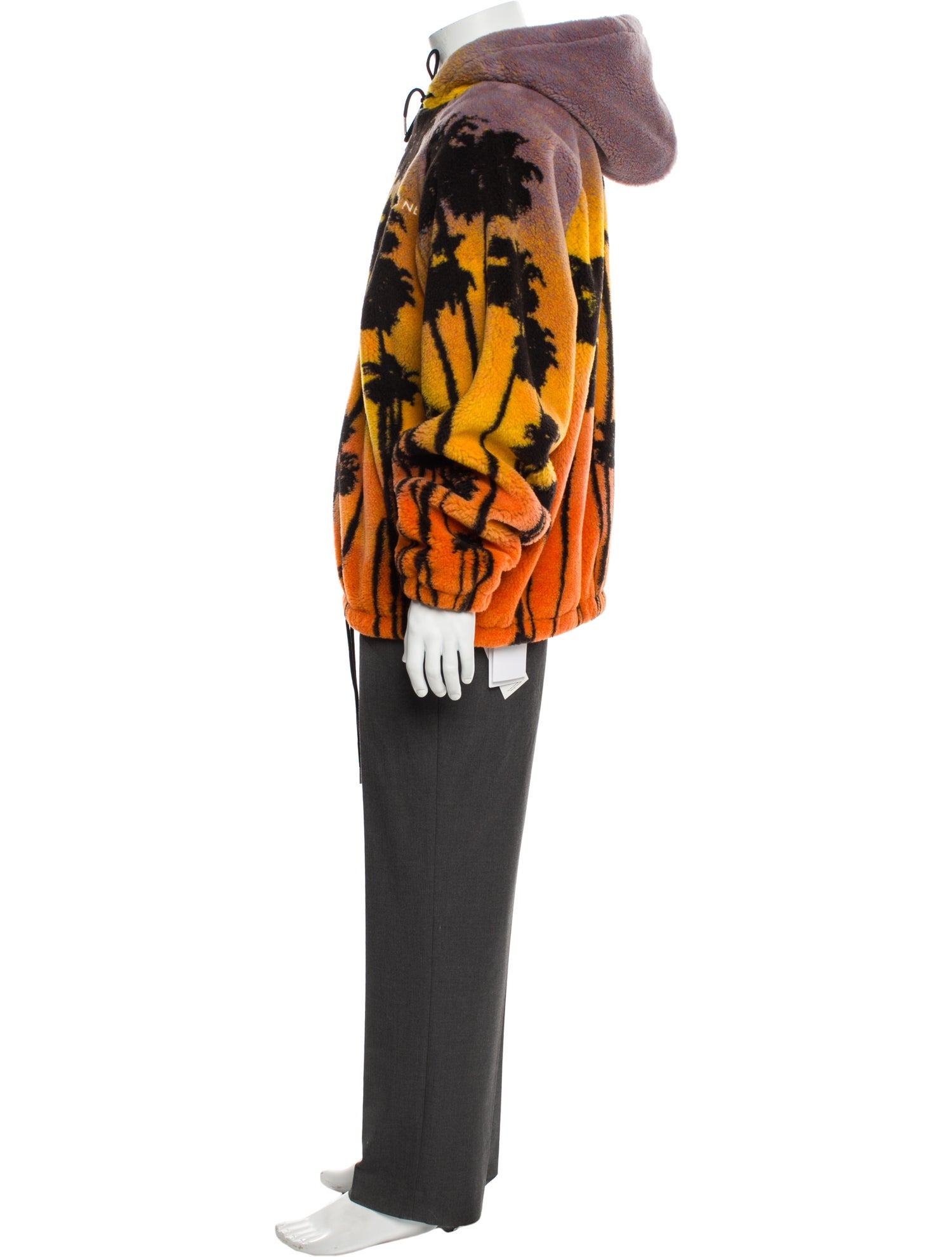 Celine Wool Graphic Print Parka w/ Tags