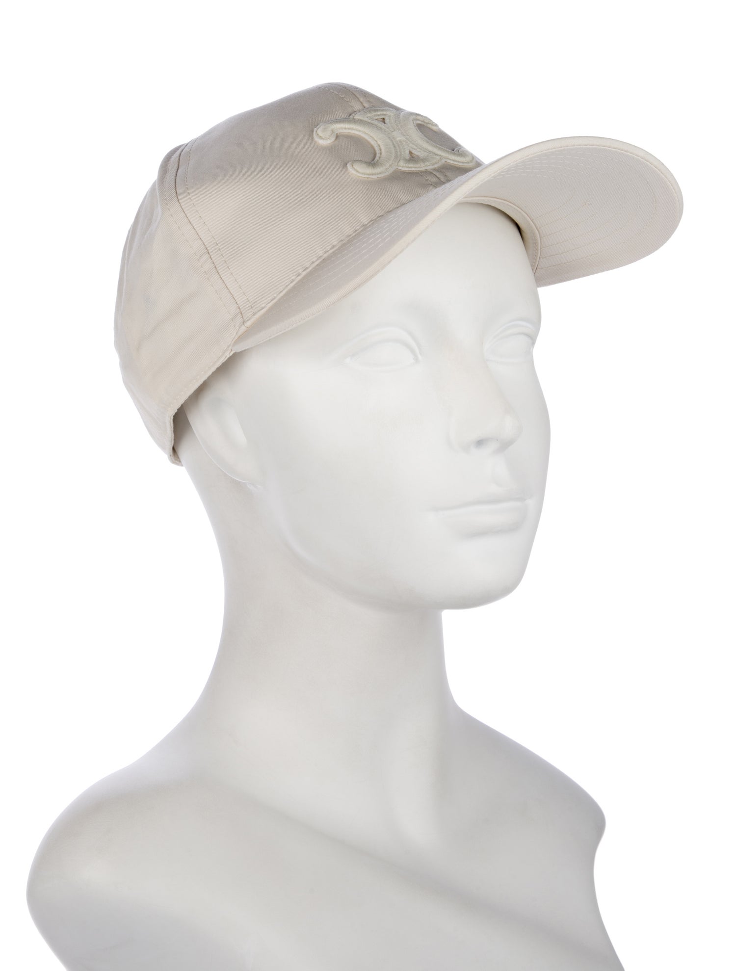 Celine Embroidered Canvas Baseball Cap