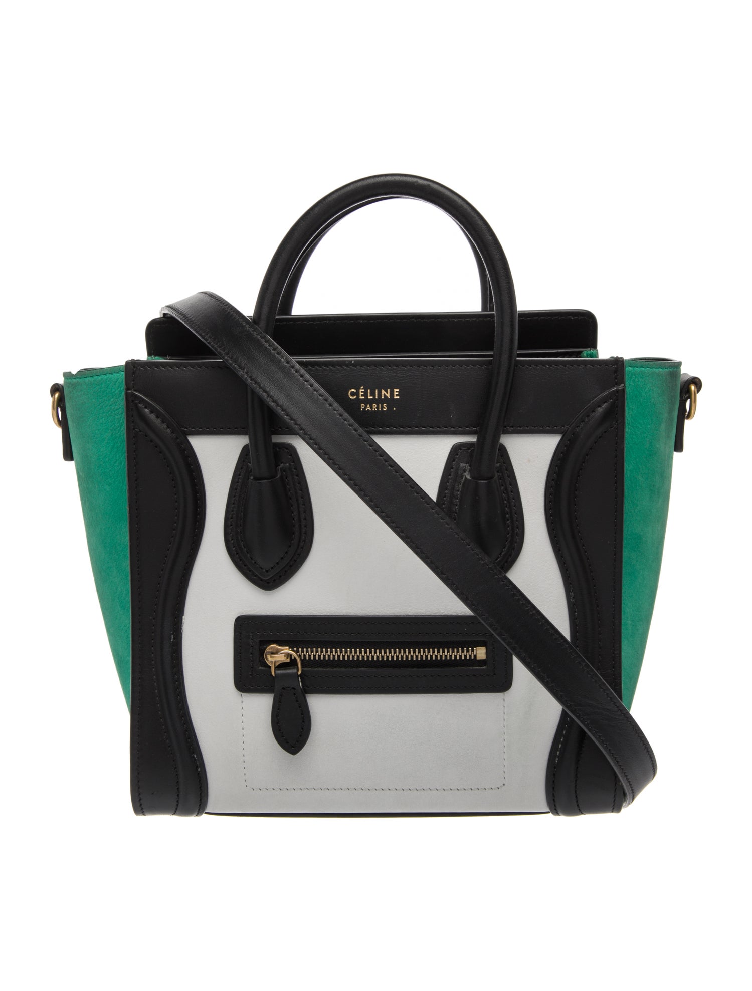 Celine Leather Luggage Nano