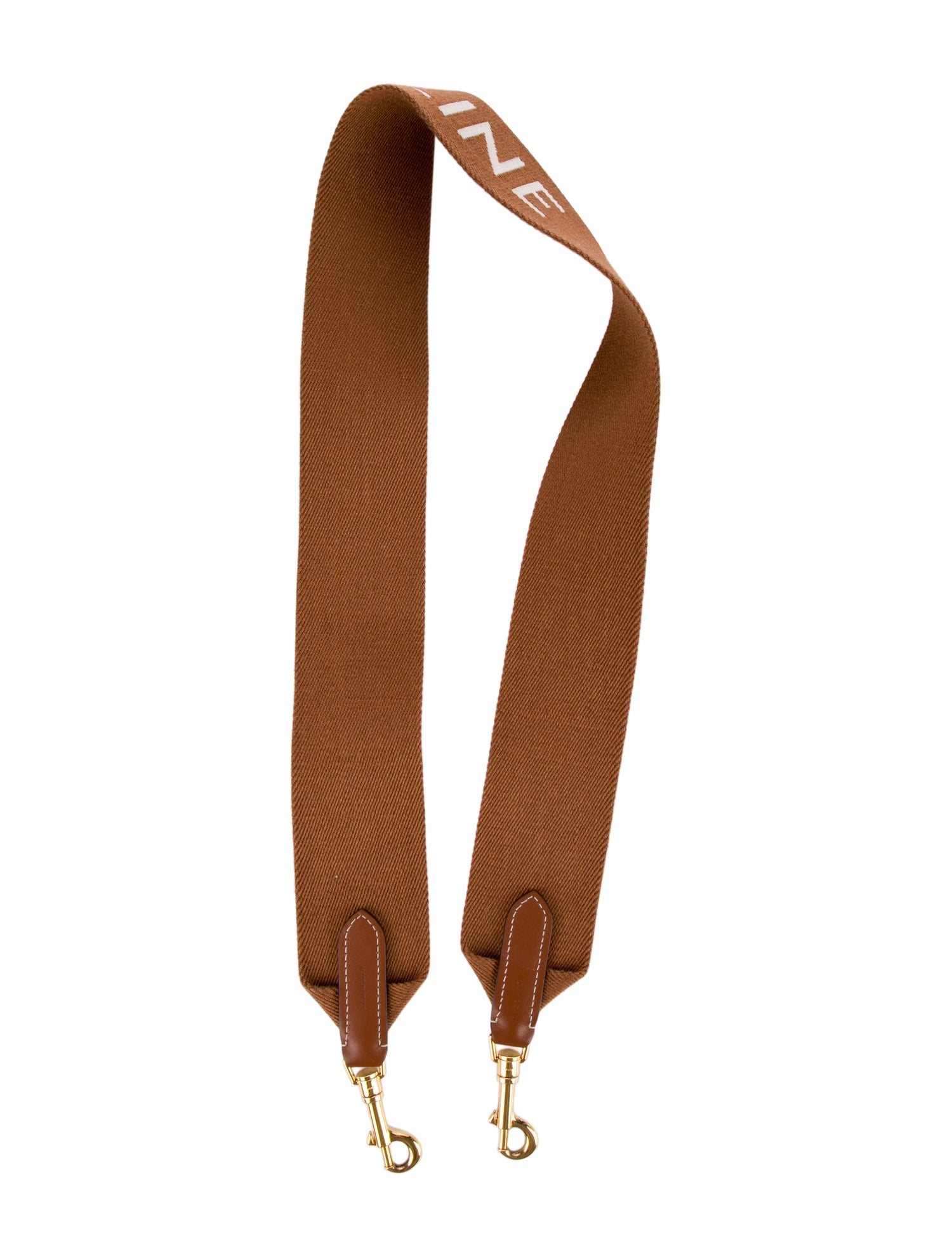 Celine Canvas Logo Print Bag Strap