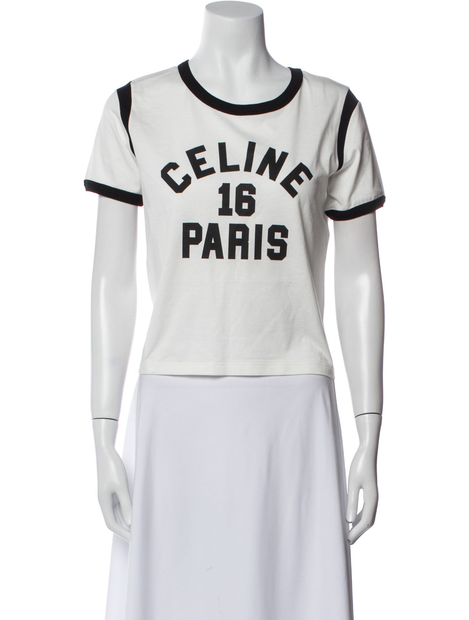 Celine Graphic Print Crew Neck T-Shirt w/ Tags