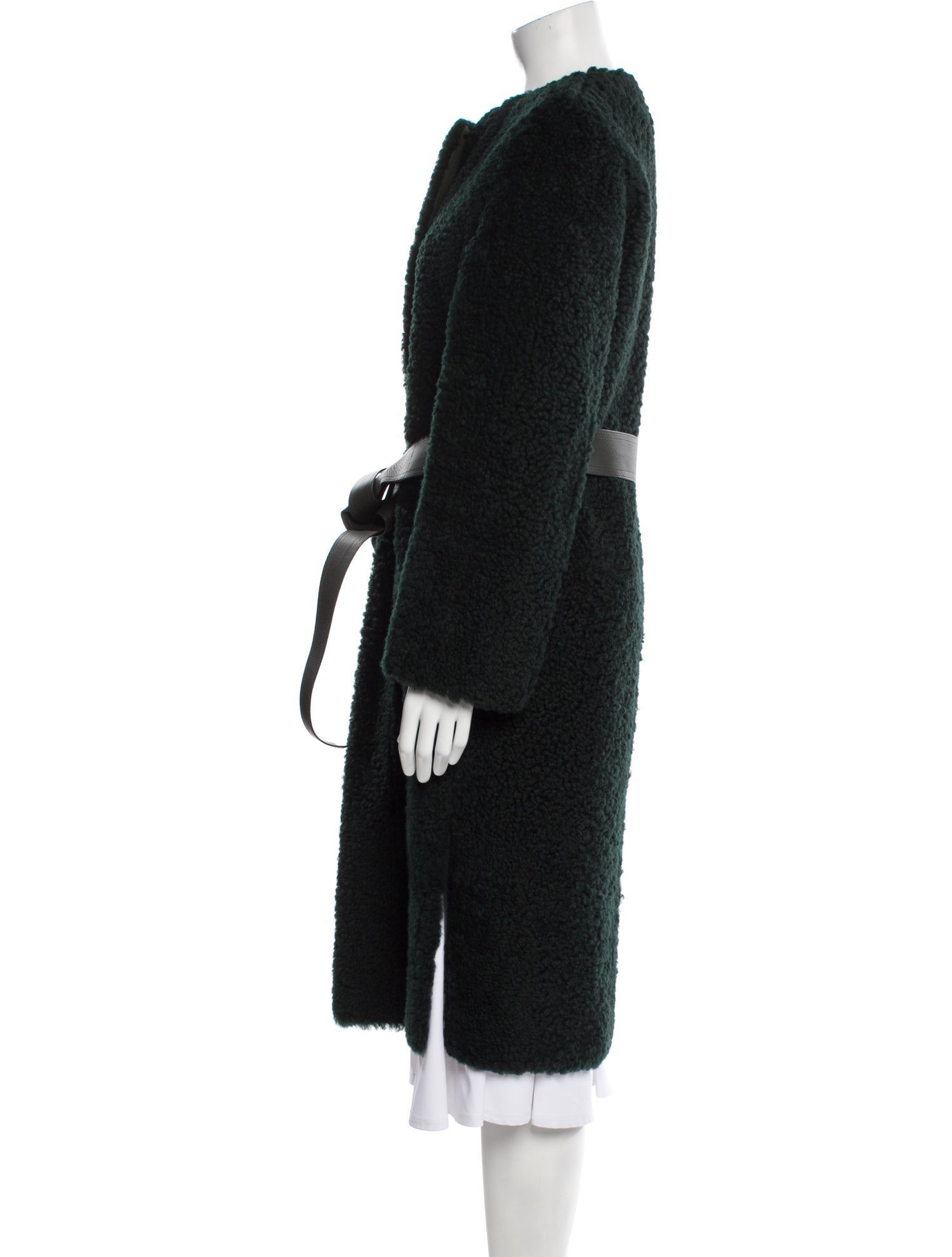 Celine Shearling Printed Fur Coat